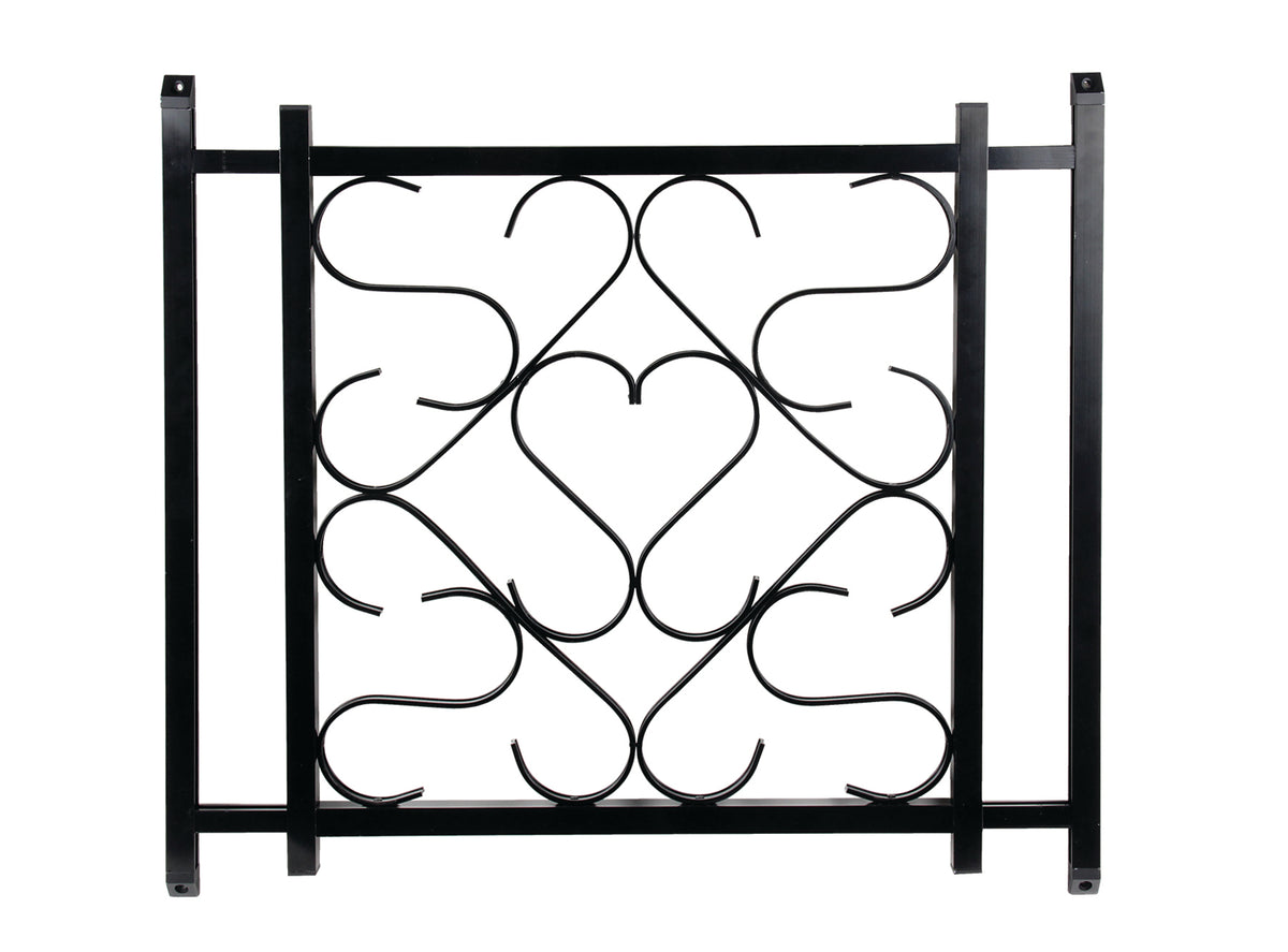 Camco RV/Camper Deluxe Screen Door Grille Adjustable Up To 20" to 32", Black