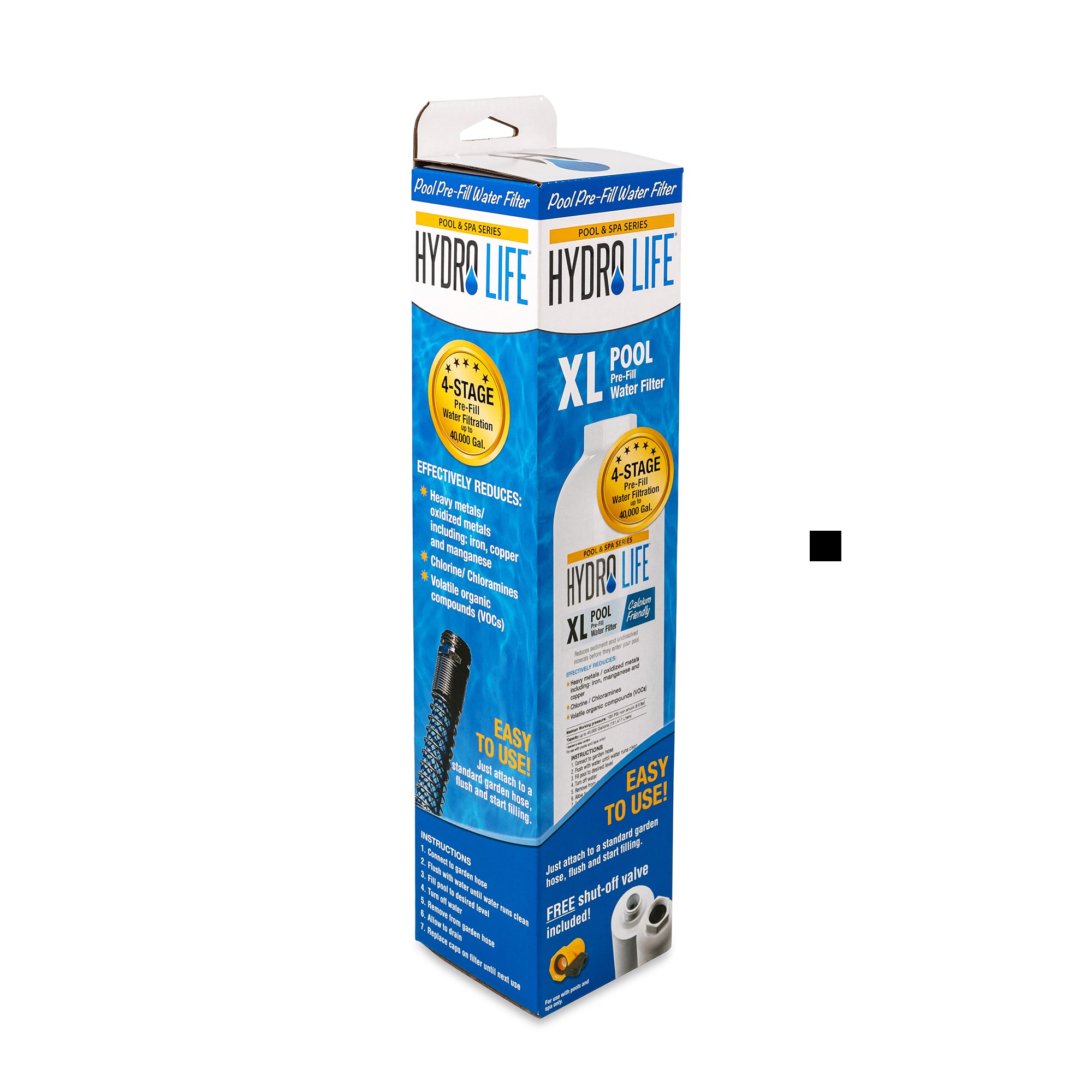 Camco Hydro Life Pool and Spa Filter with Shutoff Valve and Pre Filters Stain - VMInnovations