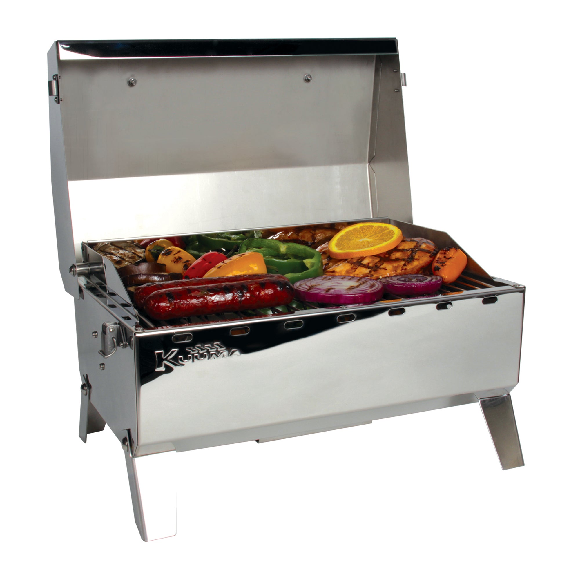 Camco Grill-Stow N Go 125 Portable Propane Grill w/Temperature Gauge (Open Box)