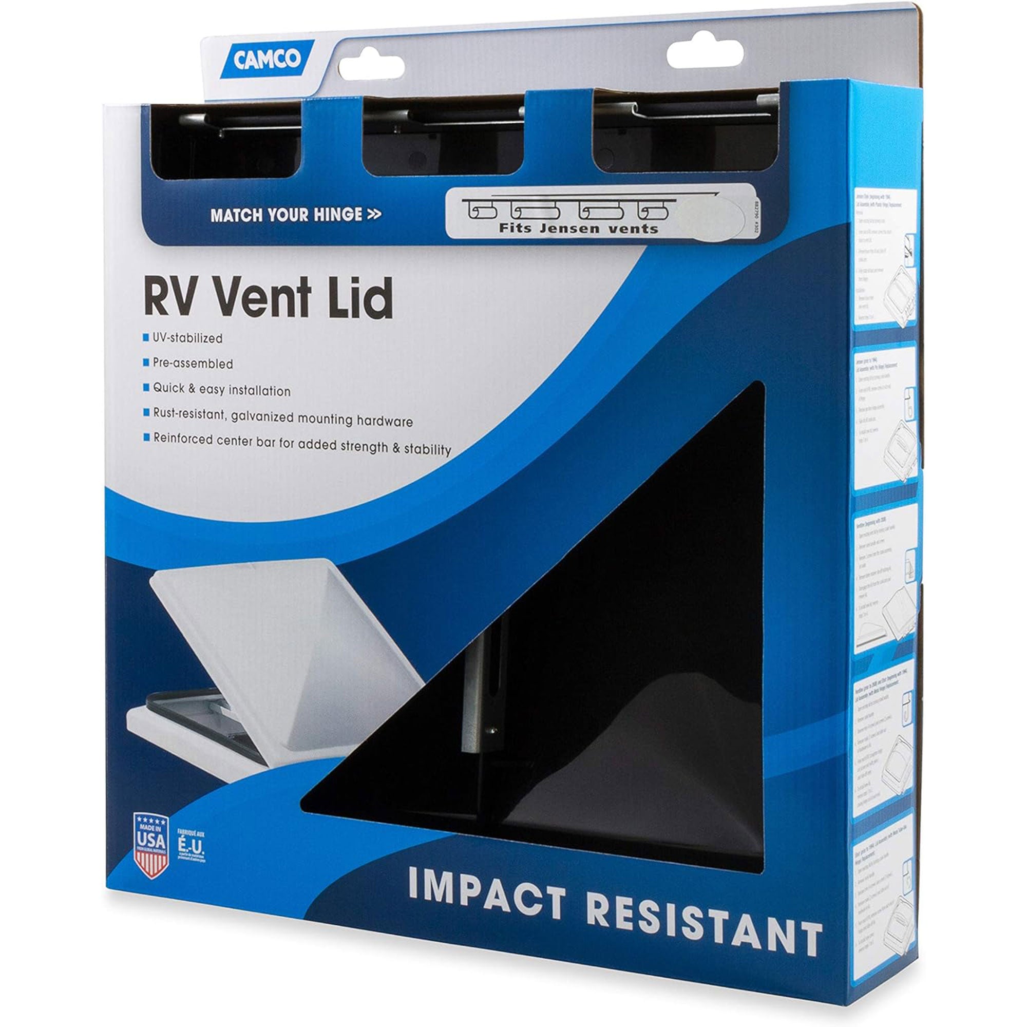 Camco Vent Lid for 14 x 14 Inch Vents Fits with Jensen Pre 1994 Models, Smoke - VMInnovations