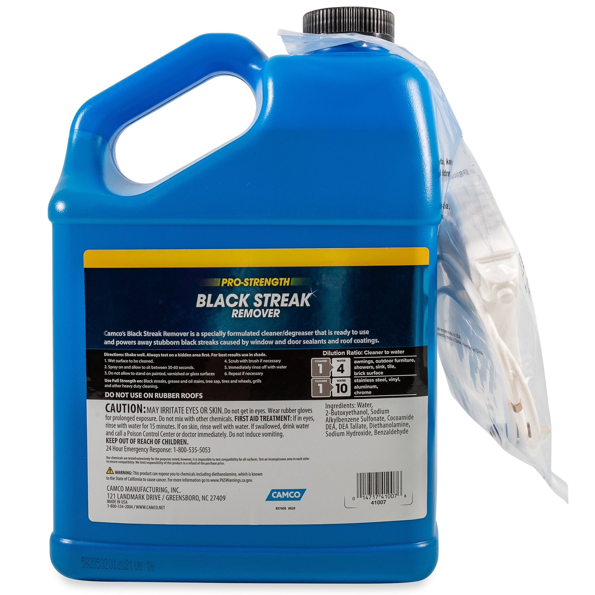Camco 1 Gallon Pro Strength Black Streak Remover Formula with Sprayer and Nozzle - VMInnovations
