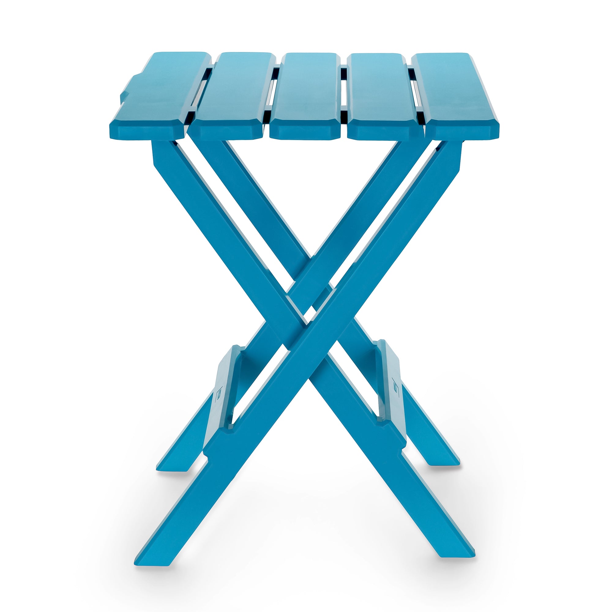 Camco Adirondack Style Folding Plastic Large Table, Indoor or Outdoor Use, Aqua - VMInnovations