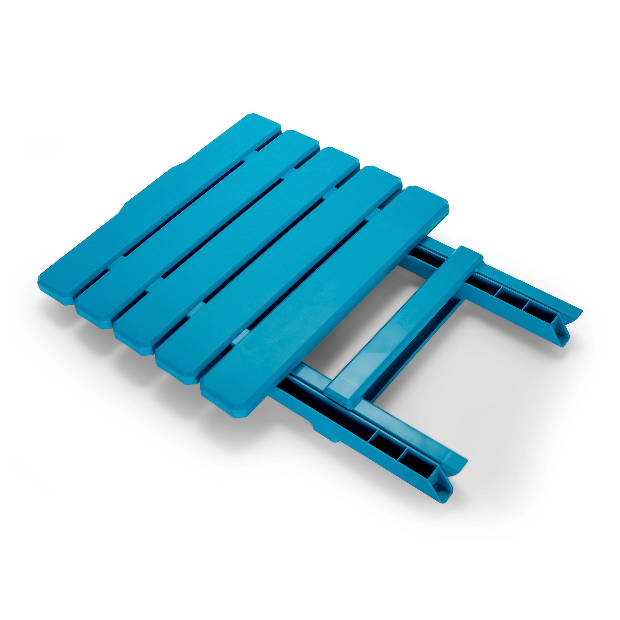 Camco Adirondack Style Folding Plastic Large Table, Indoor or Outdoor Use, Aqua - VMInnovations