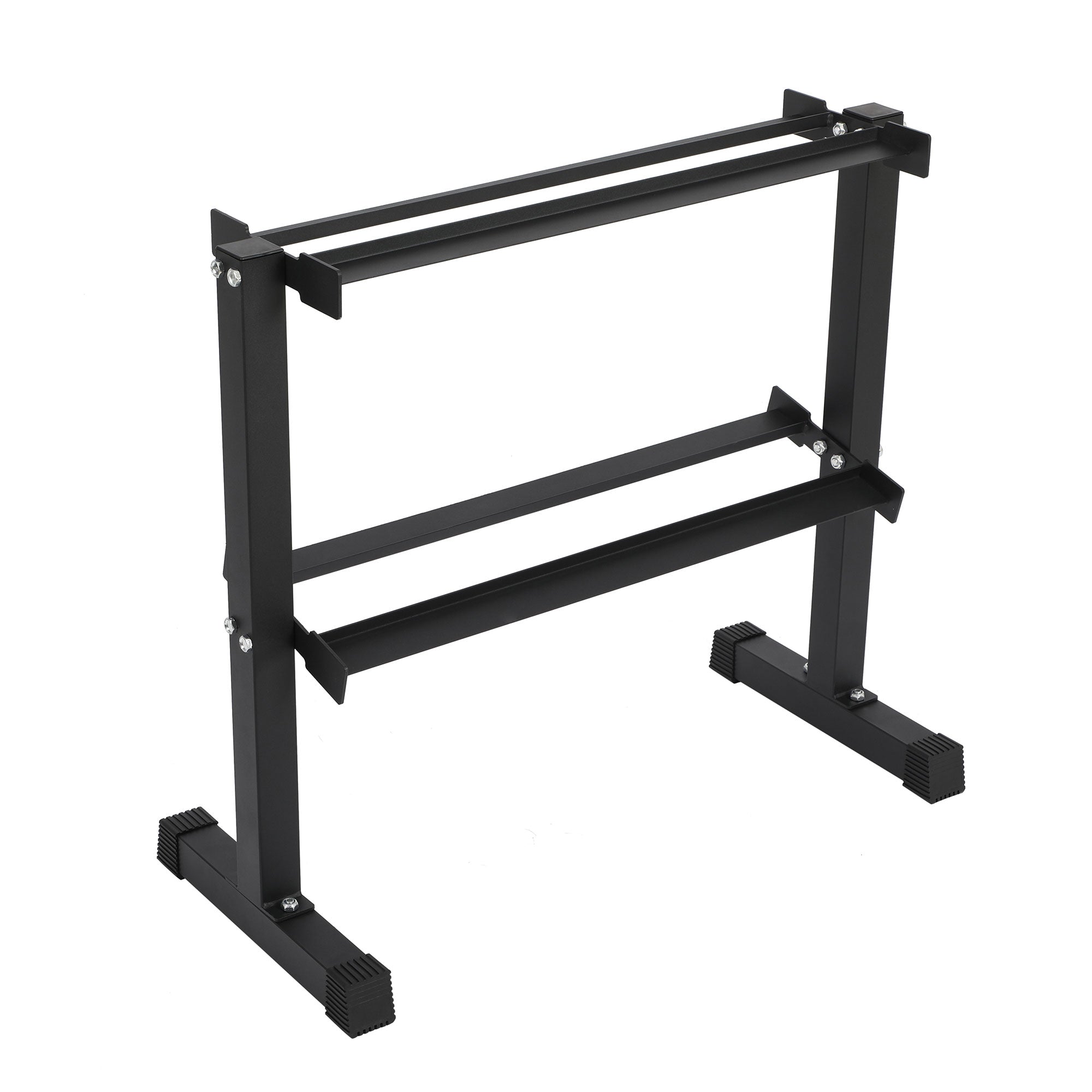 HolaHatha 106lb Neoprene Dumbbell Strength Training Weight Set w/Rack (Open Box) - VMInnovations