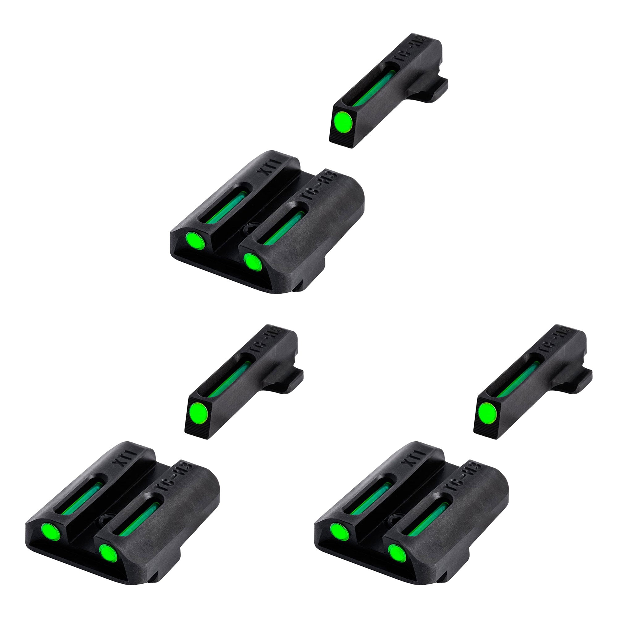 TruGlo TFO Tritium Fiber Optic Gun Sight Set, Fits Glock 17/17L Models (3 Pack)