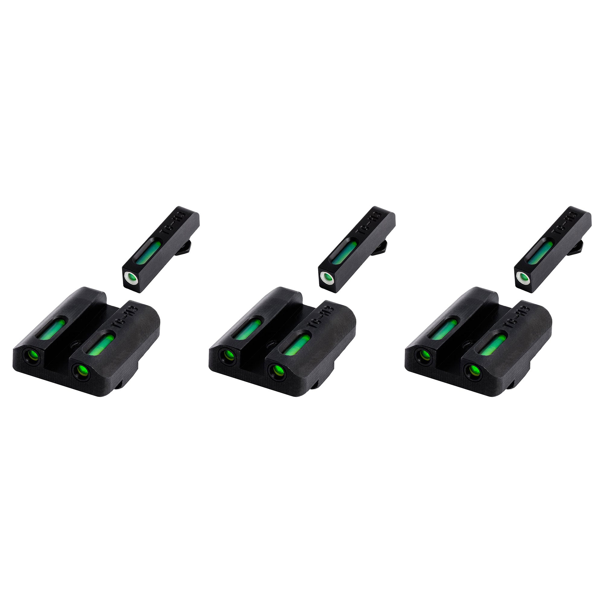 TruGlo TFK Fiber Optic Tritium Handgun Sight, Fits Glock 17/17L Models (3 Pack)
