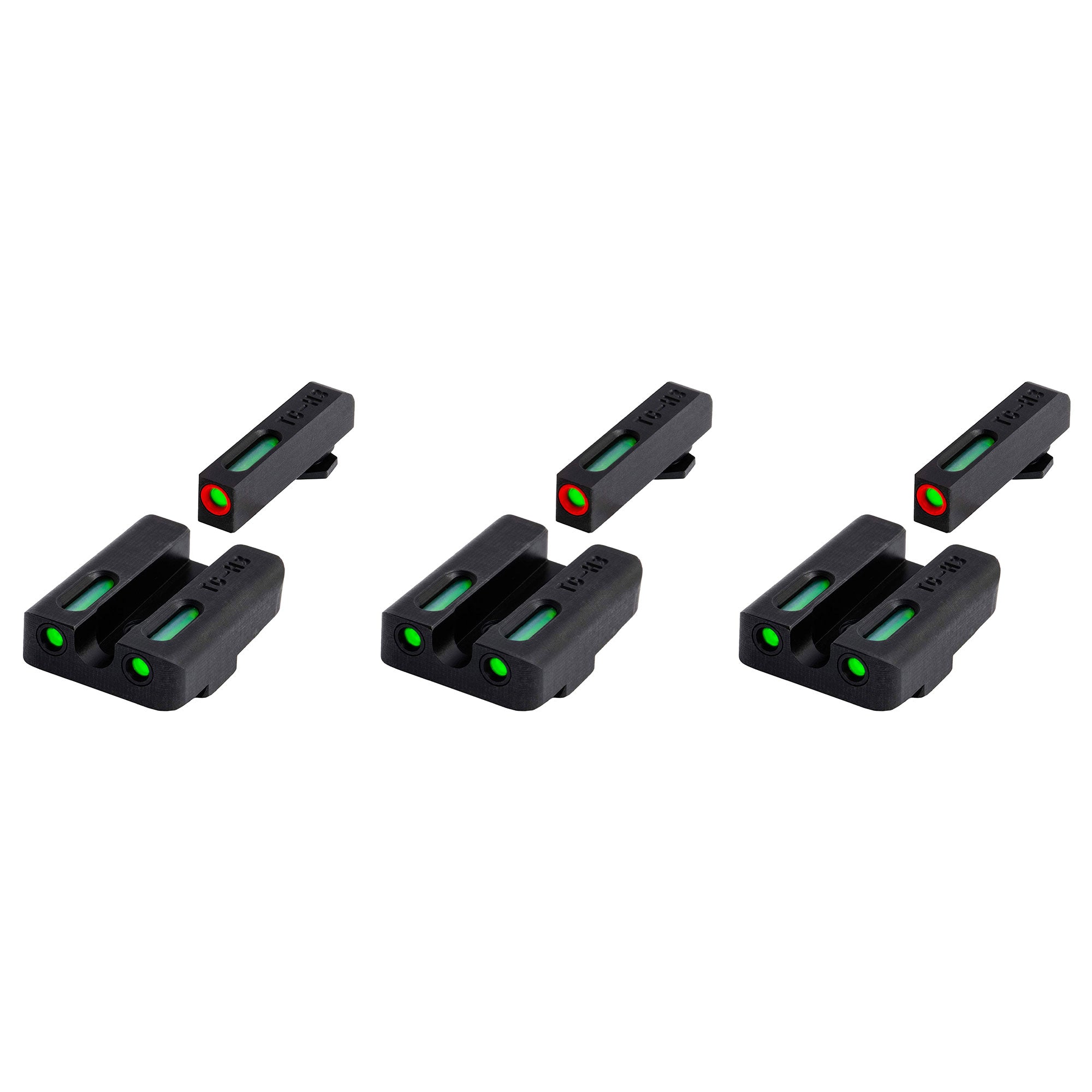 TruGlo TFK Pro Fiber Optic Tritium Handgun Glock Sight Accessories (3 Pack)