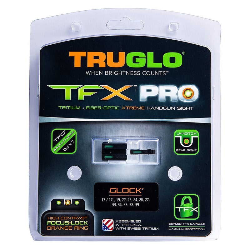TruGlo TG13GL2PC TFK Pro Fiber Optic Tritium Handgun Sight, Fits Glock (3 Pack)