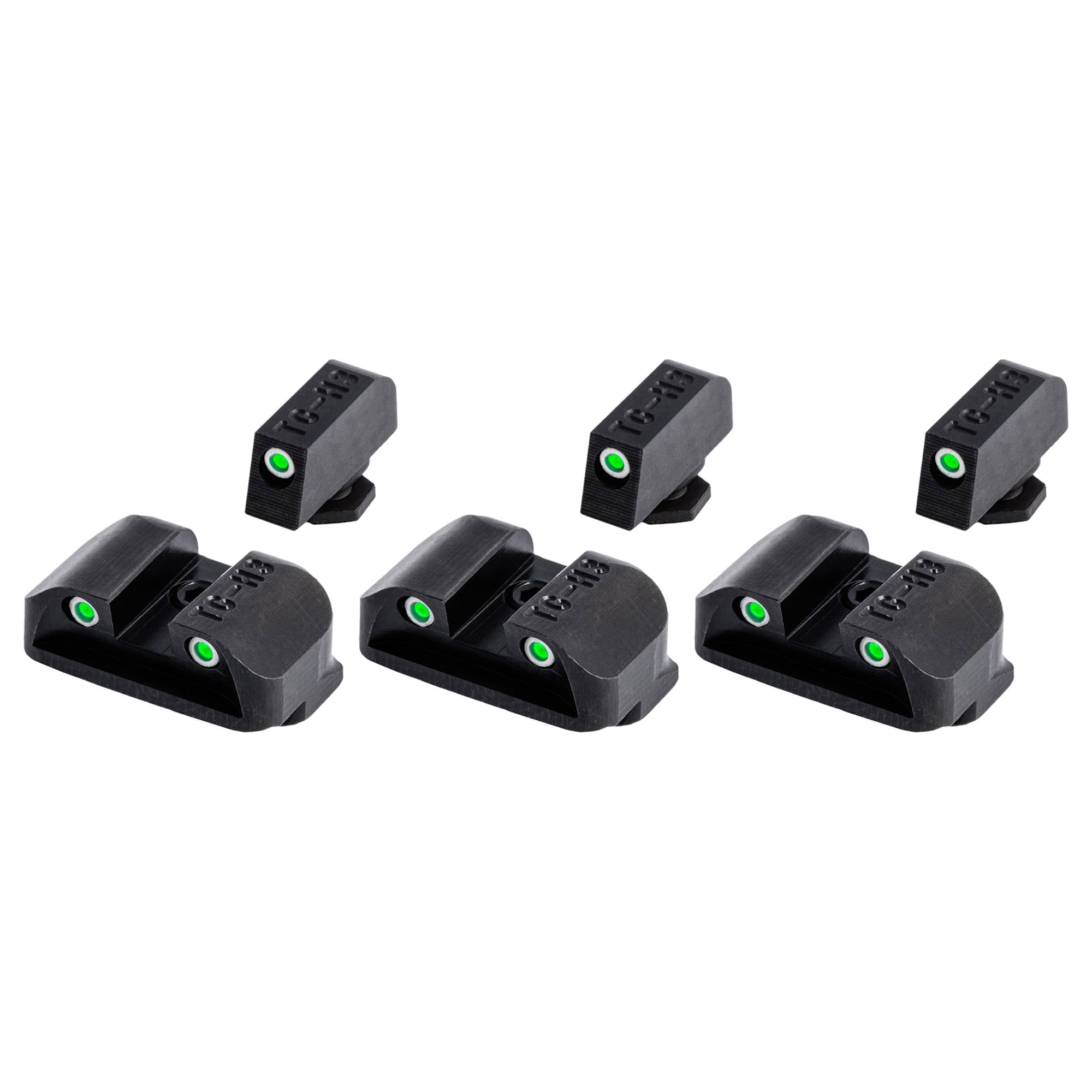 TruGlo Tritium Pro Brite Site Handgun Sight for Glock 20, 21, 29, 30 (3 Pack)