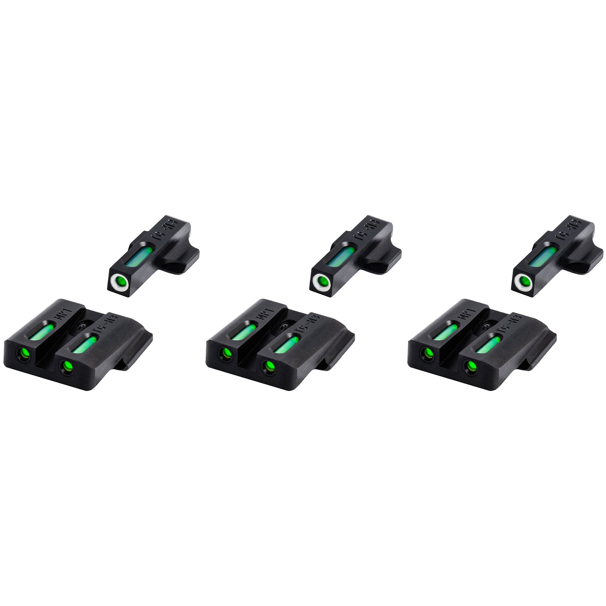 TruGlo TFK Fiber Optic Tritium Sight Accessories for S&W M&P Models (3 Pack)