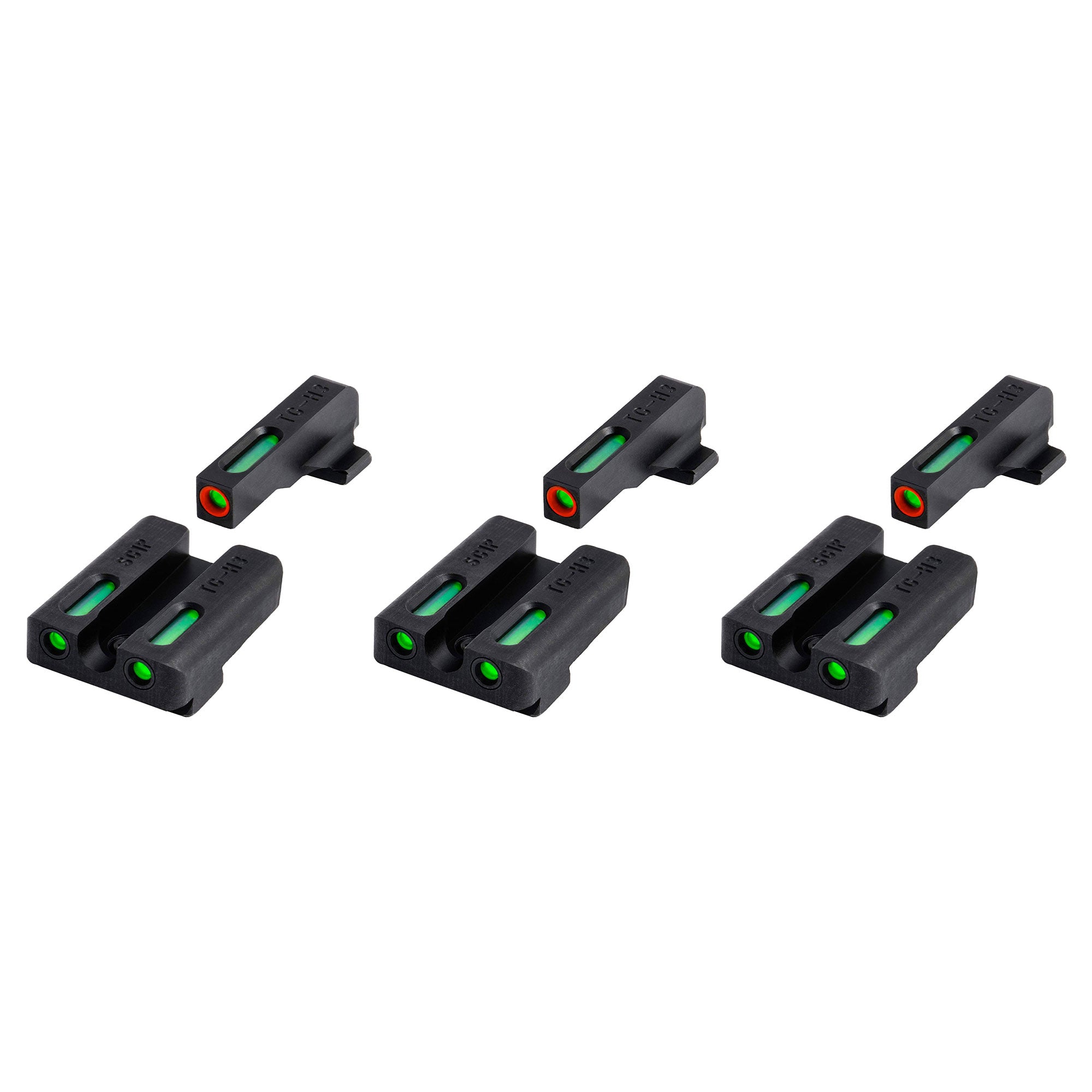 TruGlo Pro TFK Fiber Optic Tritium Handgun Sight for Sig Sauer Pistols (3 Pack)