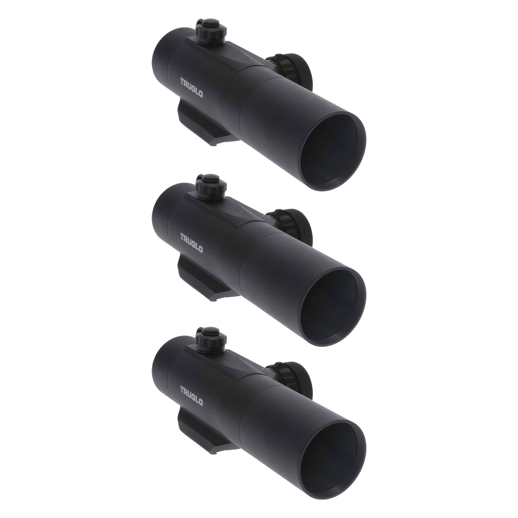 TruGlo Red Dot Gobble Stopper Dual Color Crossbow Hunting Sight, Black (3 Pack)