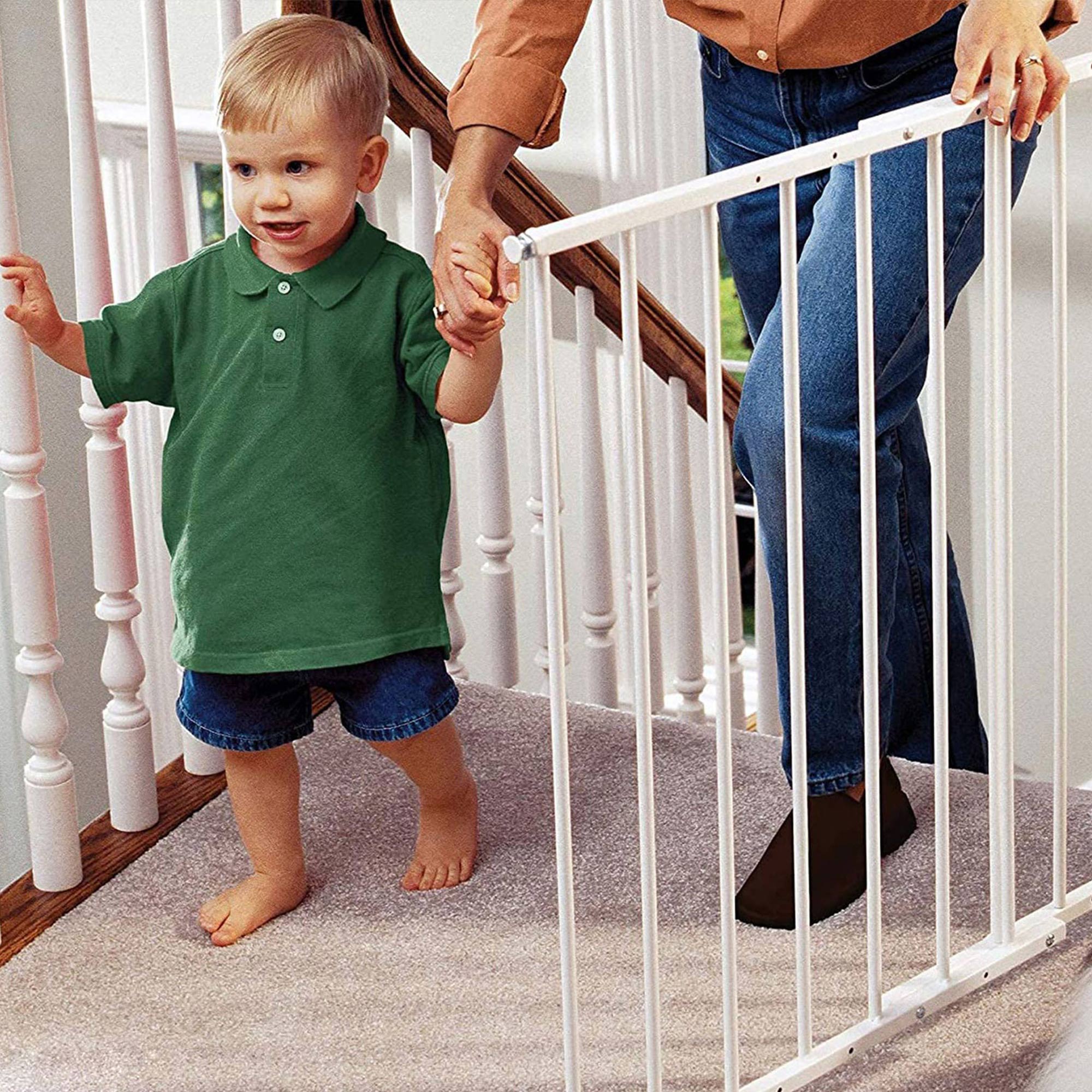 KidCo Safeway Top of Stairs Quick Release Baby Gate for Protection (2 Pack) - VMInnovations