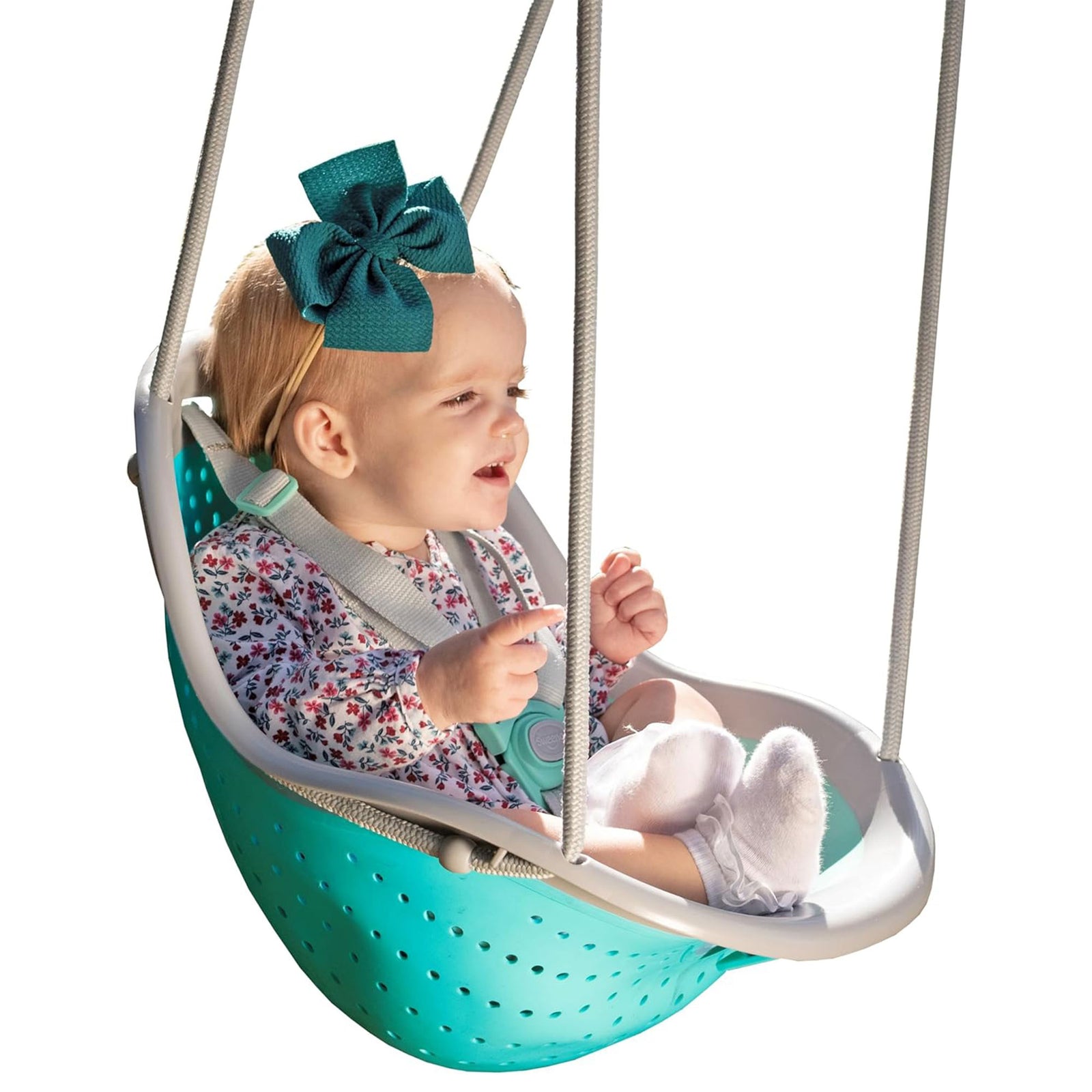 Sweeng Child Swing with Ease Z Adjust Harness Straps and Easy Hang Metal Hooks - VMInnovations