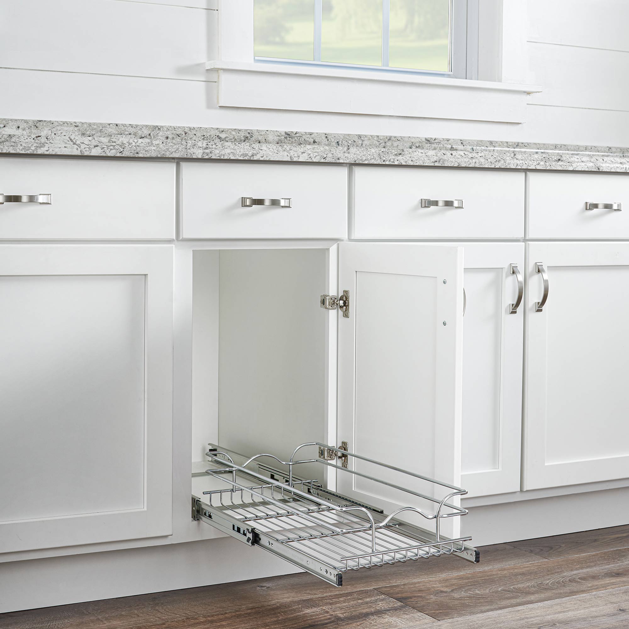 Rev-A-Shelf Cabinet Pullout Shelf Organizer, 8.5 x 18 In, 5WB1-0918CR-1 (4 Pack) - VMInnovations