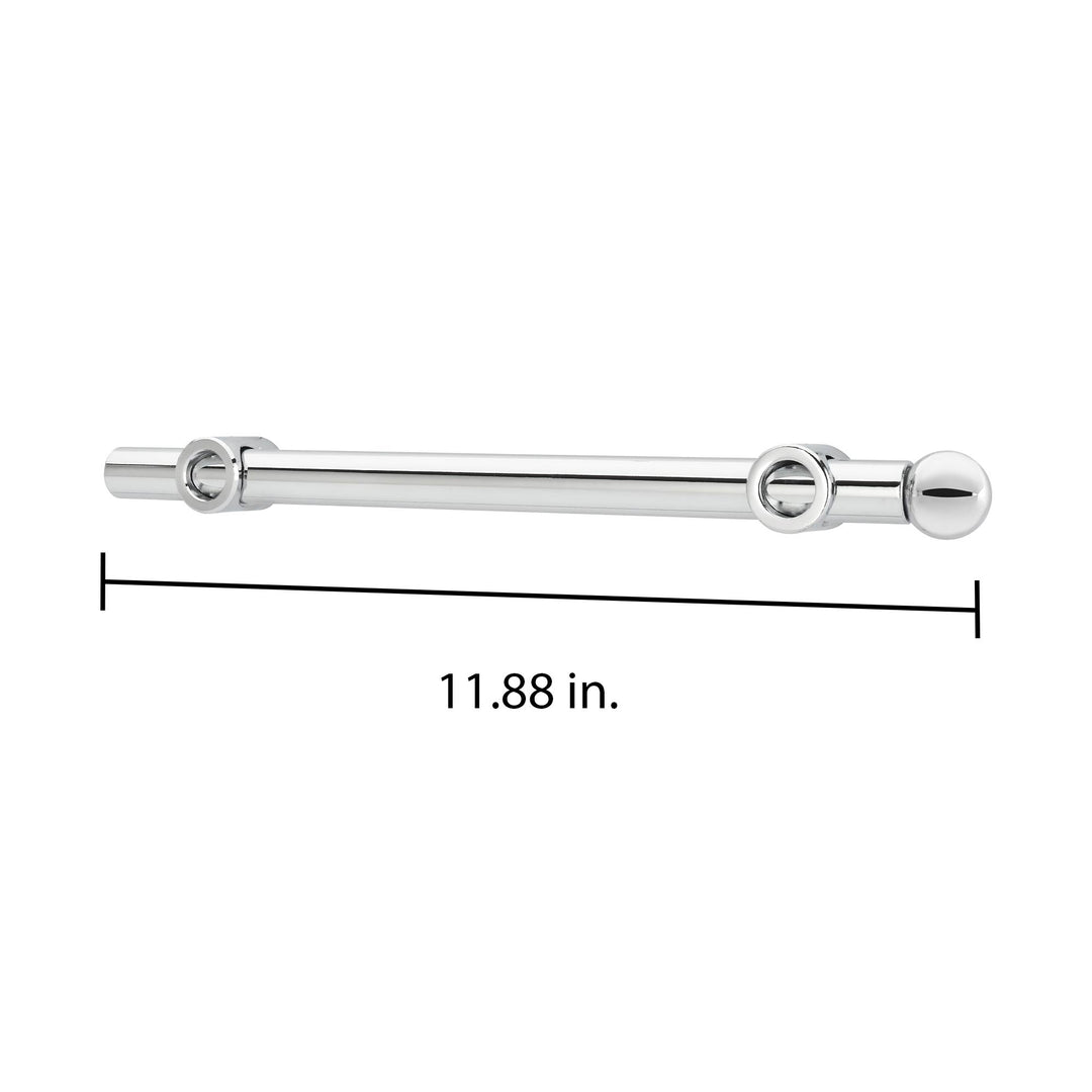 Rev-A-Shelf 12" Extendable Metal Closet Valet Rod, Chrome, CVR-12-CR (4 Pack)