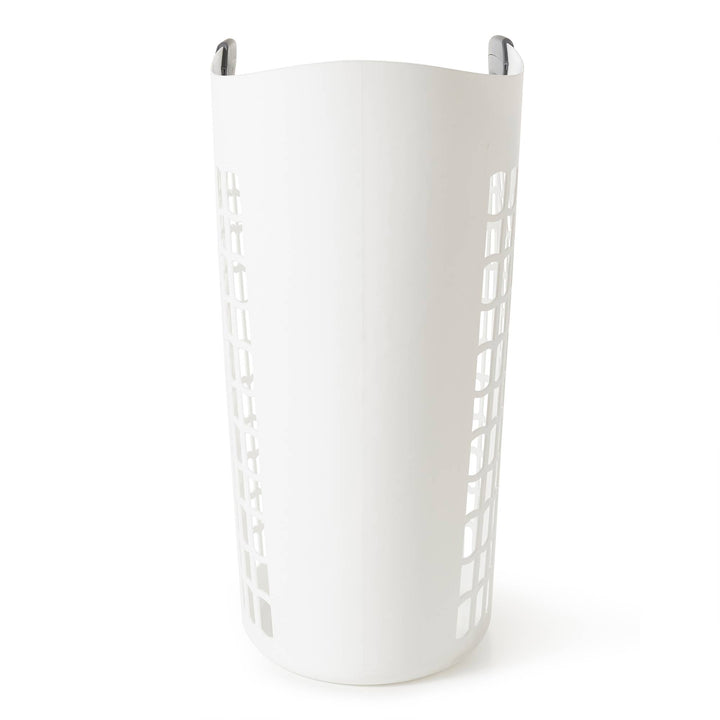 Gracious Living Easy Carry Flex Hamper Ventilated Laundry Basket, White (5 Pack) - VMInnovations