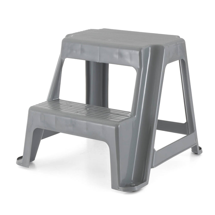 Gracious Living 16" Plastic 2 Step Portable Garage Home & Kitchen Stool (4 Pack) - VMInnovations