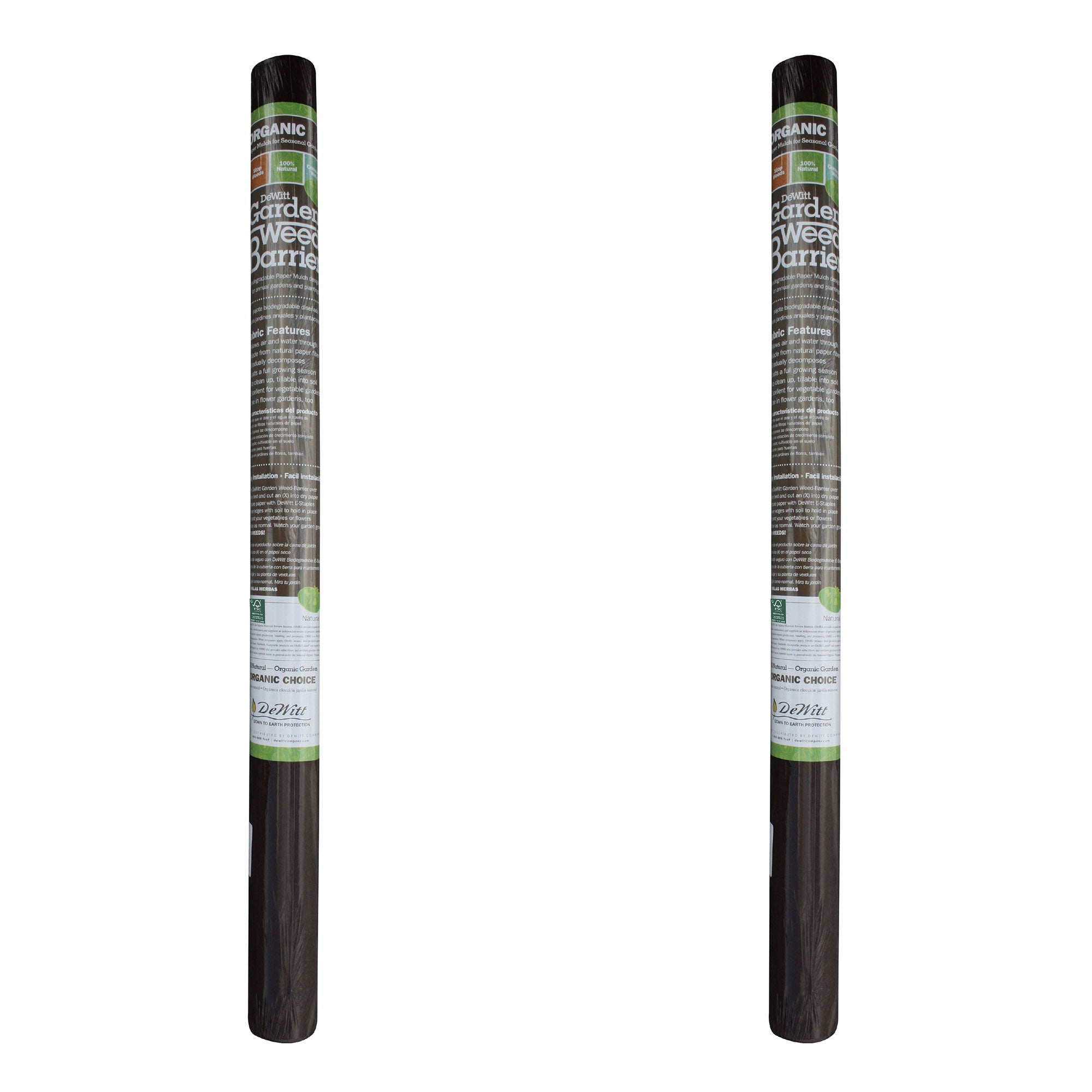 DeWitt 3 x 300 Ft Natural Biodegradable Paper Mulch Garden Weed Barrier (2 Pack) - VMInnovations