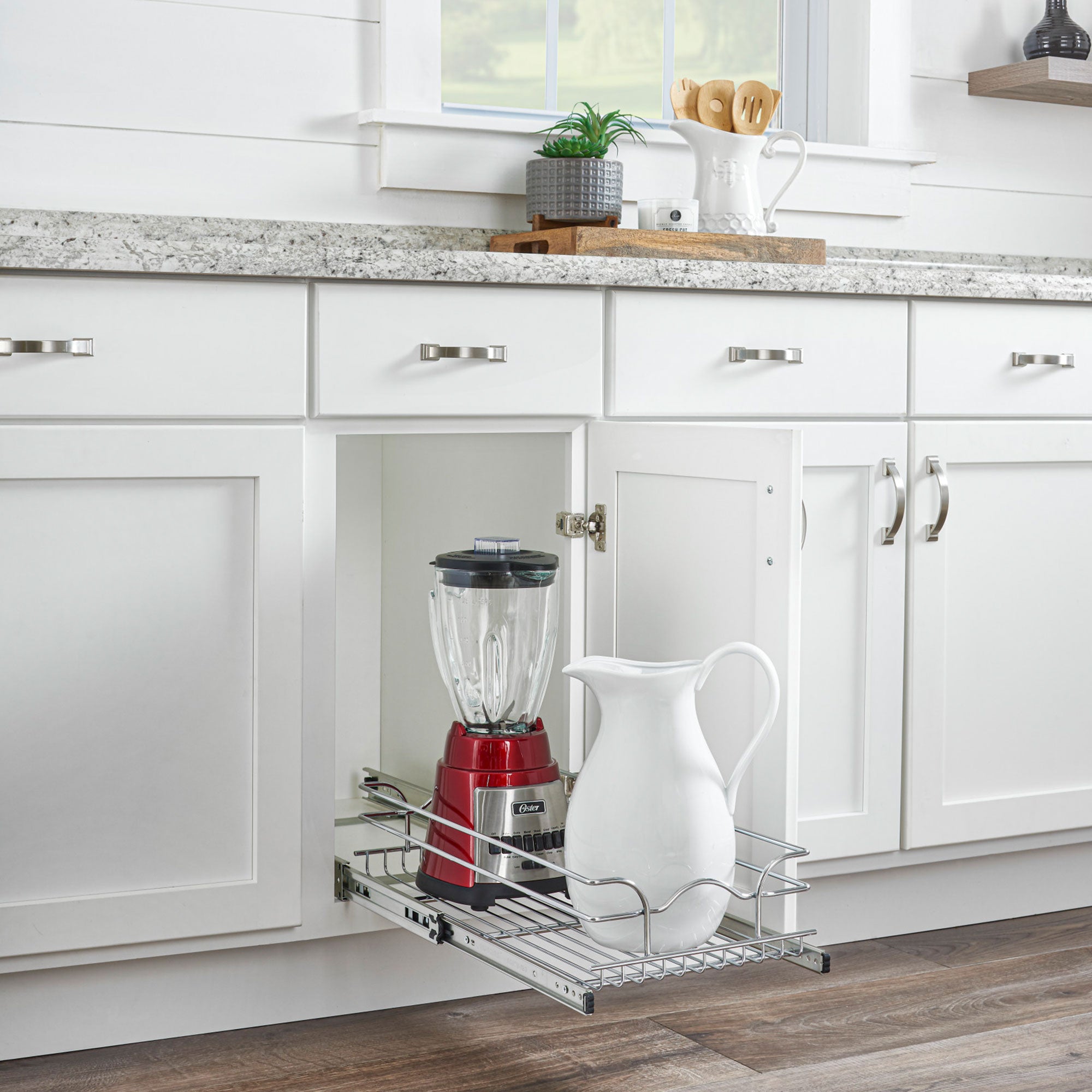 Rev-A-Shelf Kitchen Pull Out Shelf Organizer, 8.5" x 18", 5WB1-0918CR-1 (3 Pack) - VMInnovations