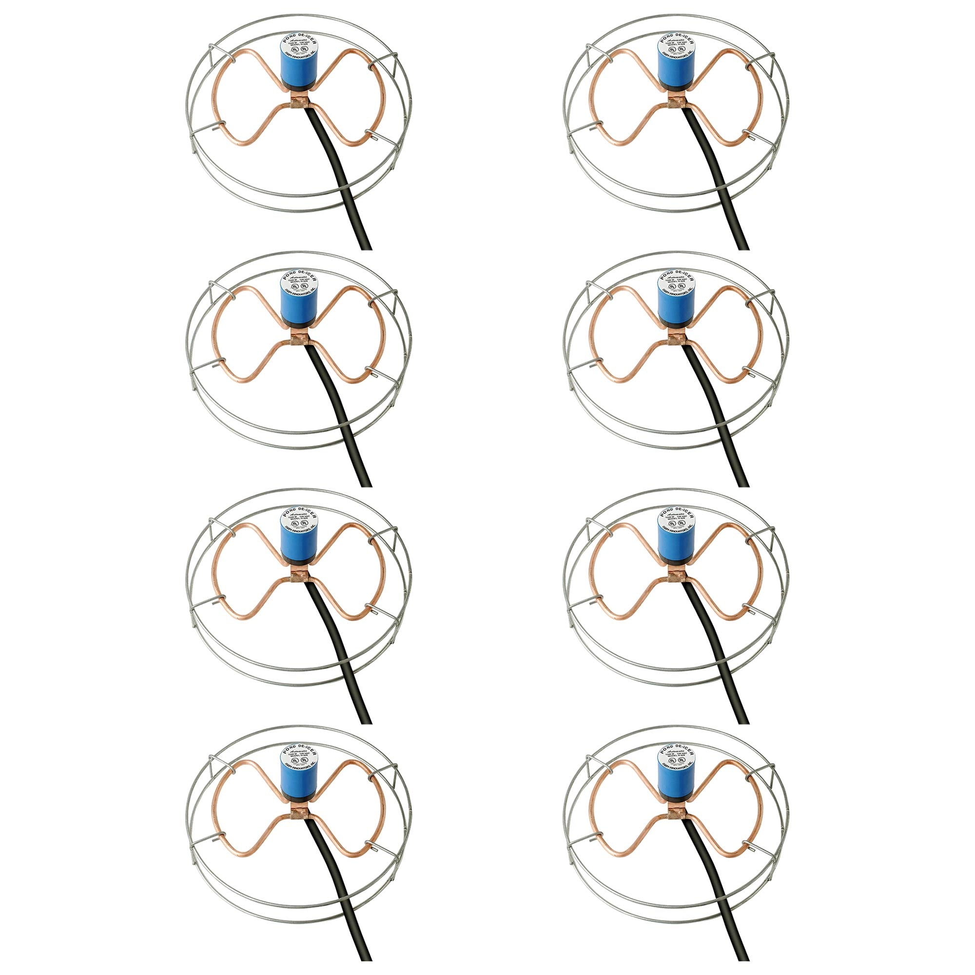 Farm Innovators H-429 1500 Watt Cast Aluminum Submergible Water Deicer (8 Pack) - VMInnovations