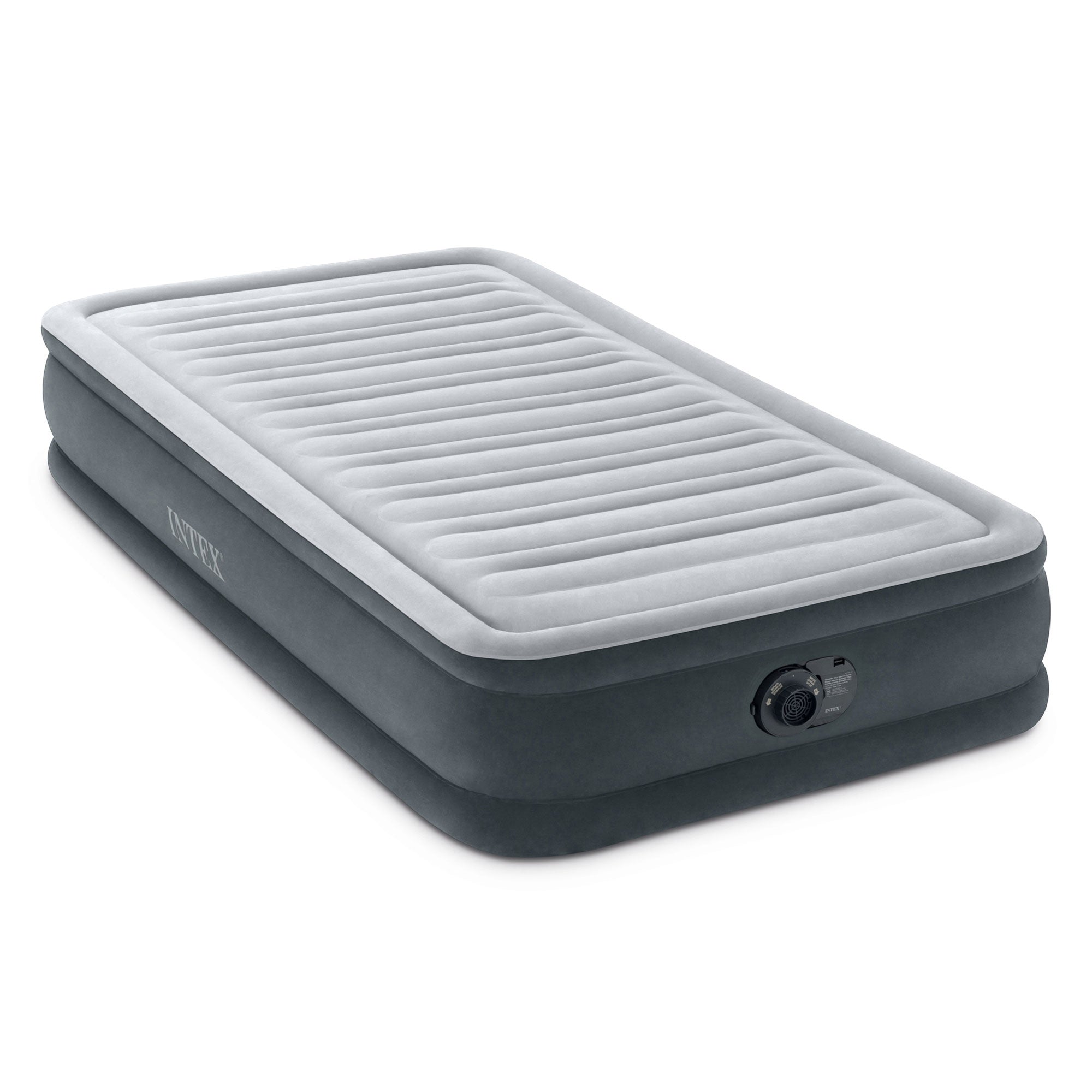 Intex Comfort Deluxe Dura-Beam Plush Airbed Mattress with Pump, Twin (3 Pack) - VMInnovations