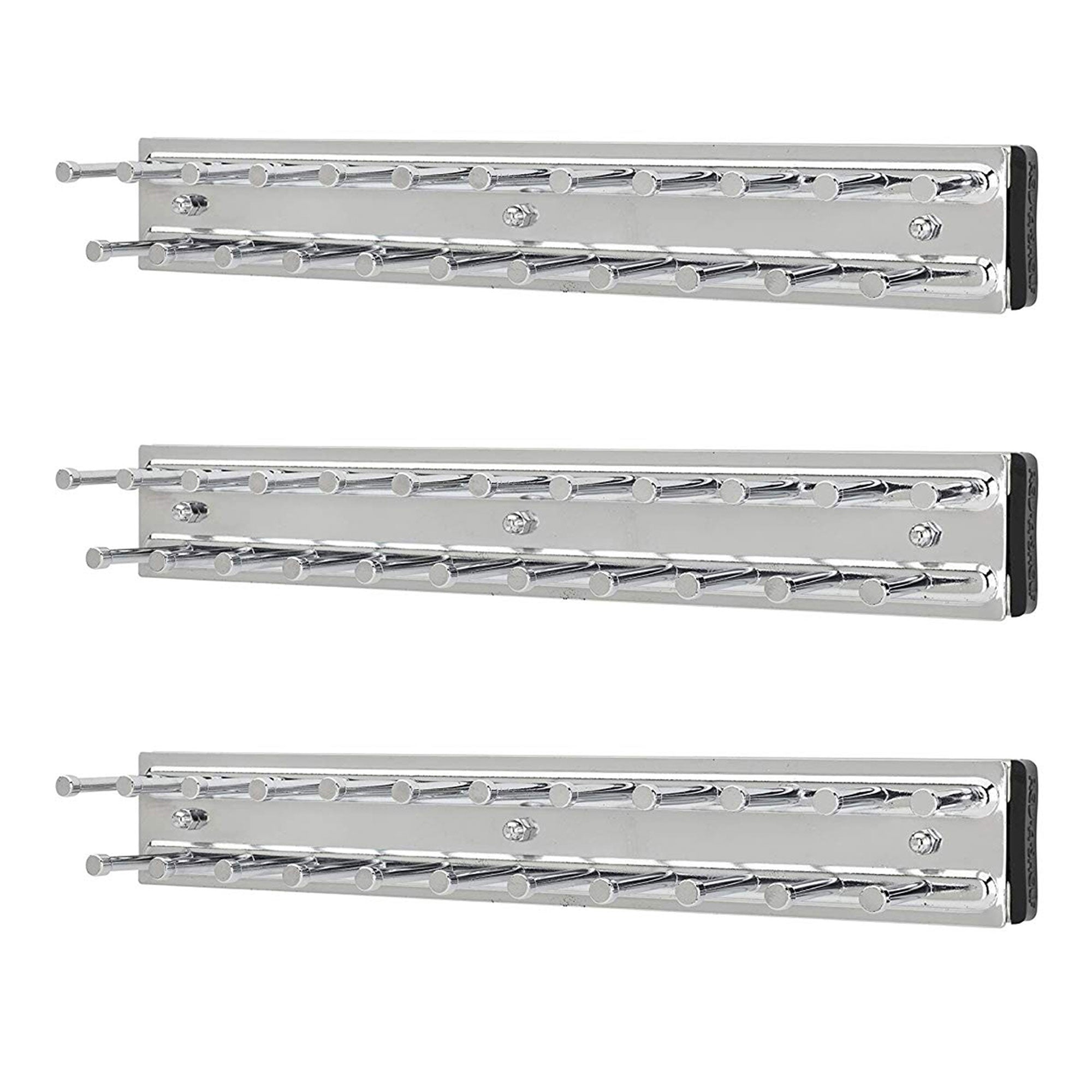 Rev-A-Shelf 12" Side Mount Extending Tie Organization Rack, TRC-12CR (3 Pack)