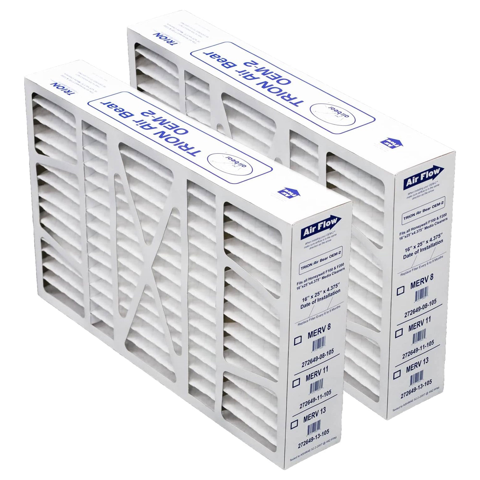 Trion Air Bear 16x25x4" MERV 8 Replacement Air Purifier Filter, 2pk (Open Box) - VMInnovations