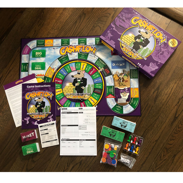 Rich Dad CASHFLOW Financial Literacy Educational Board Game, 2020, (2 Pack) - VMInnovations