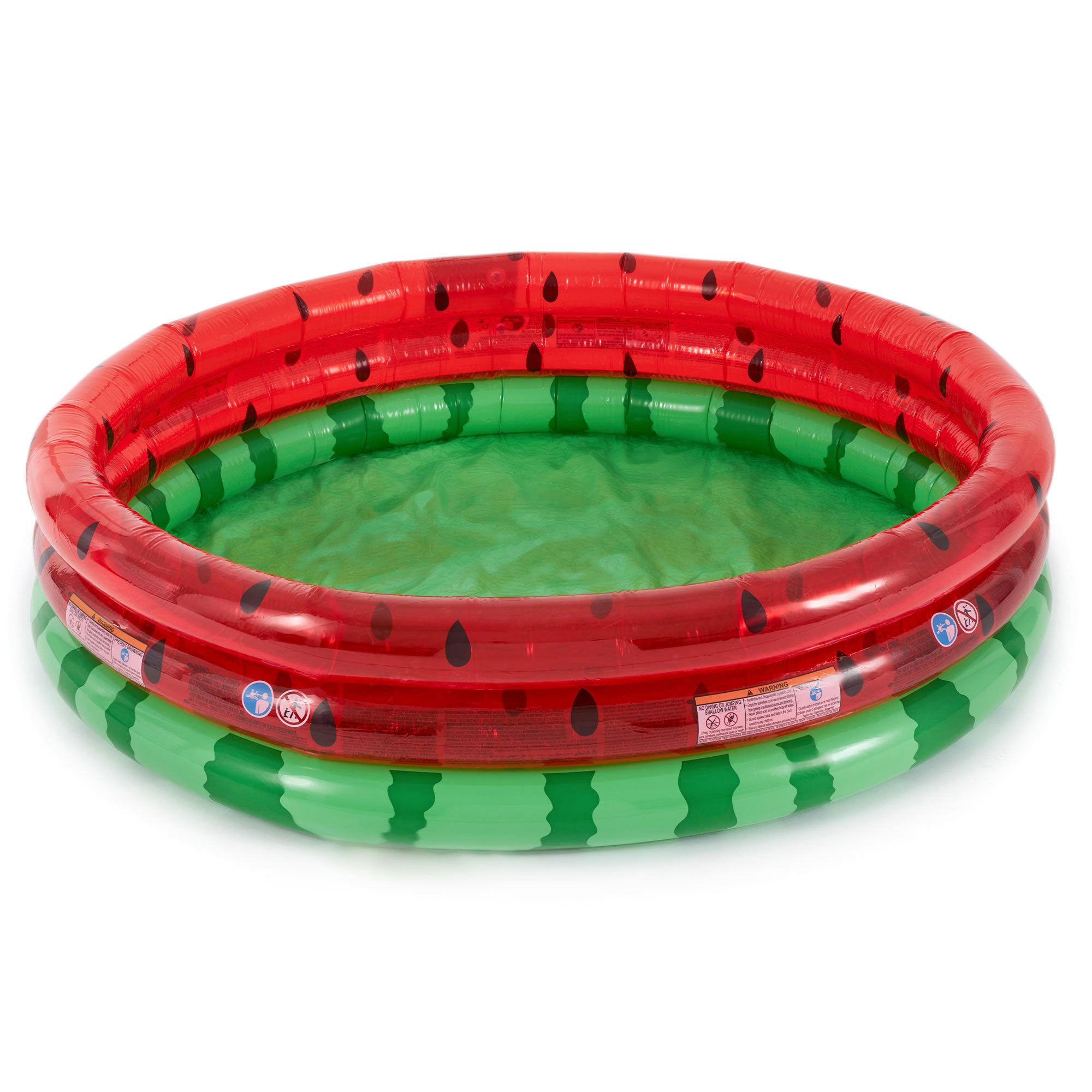 Intex 66 Inch Round Inflatable Kids Swimming and Wading Watermelon Pool (6 Pack)