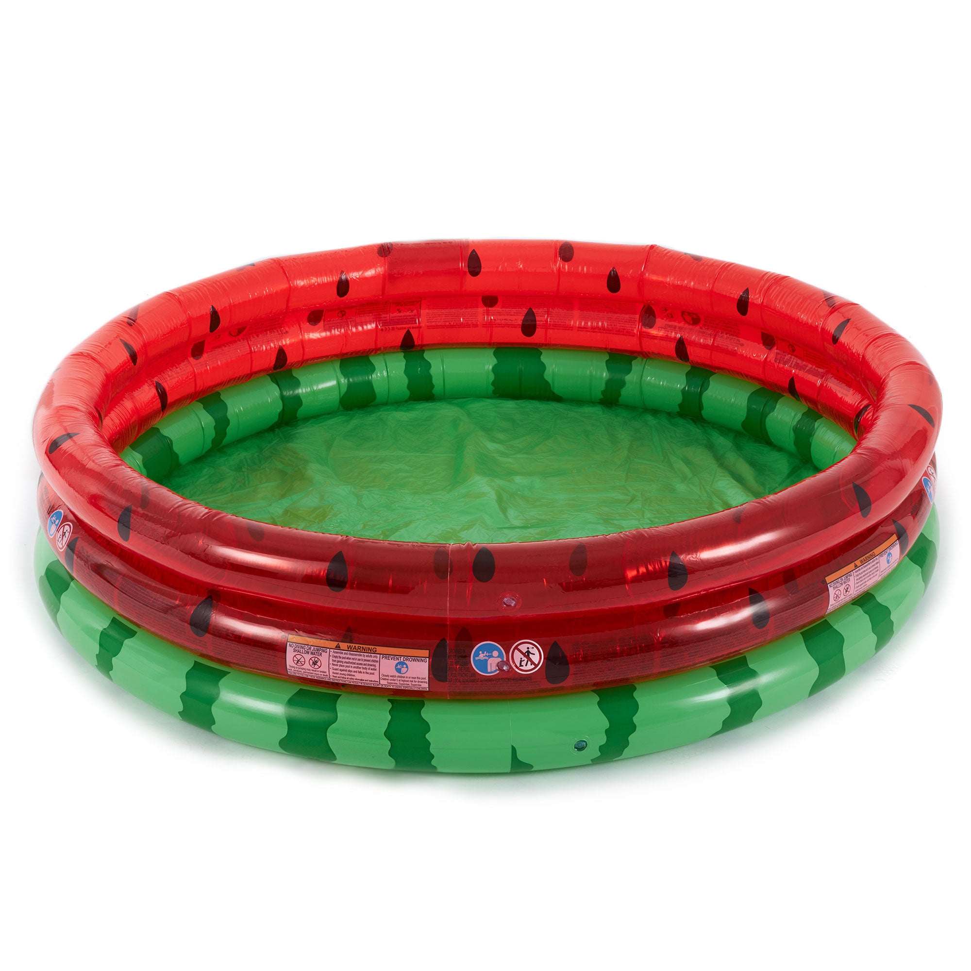 Intex 66 Inch Round Inflatable Kids Swimming and Wading Watermelon Pool (6 Pack)