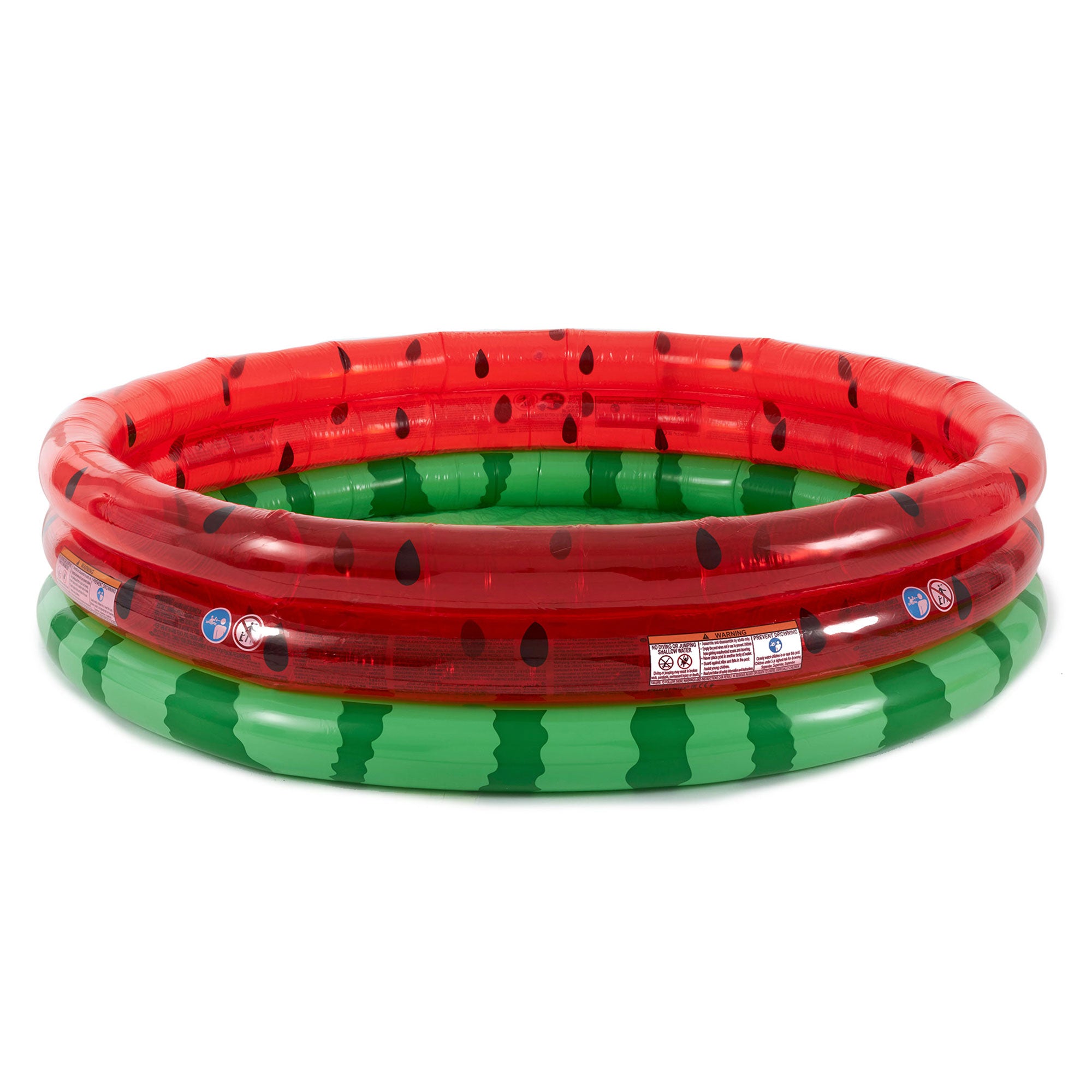 Intex 66 Inch Round Inflatable Kids Swimming and Wading Watermelon Pool (6 Pack)