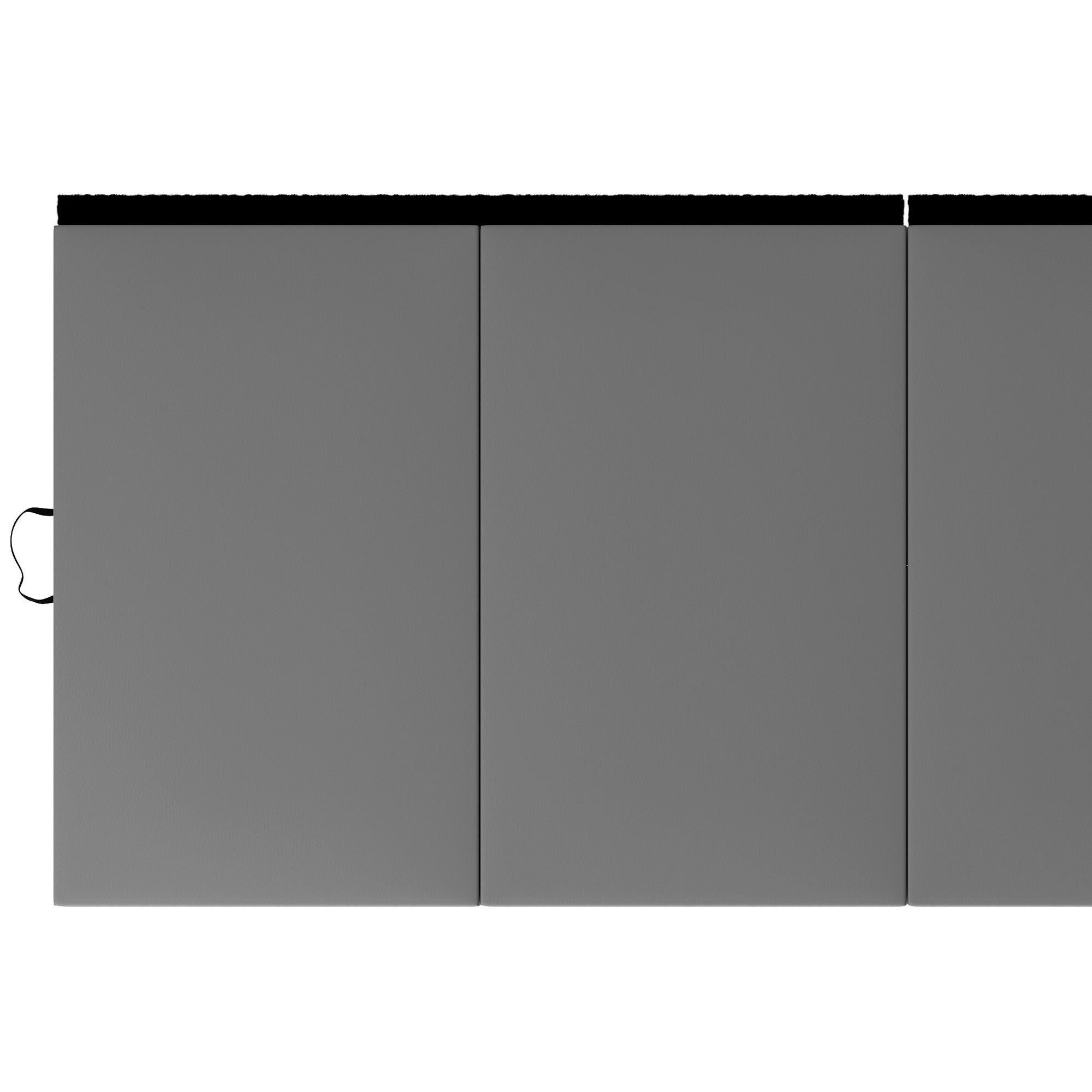 BalanceFrom Fitness GoGym 4' x 10' x 2" Folding Gymnastics Mat, Gray (2 Pack) - VMInnovations