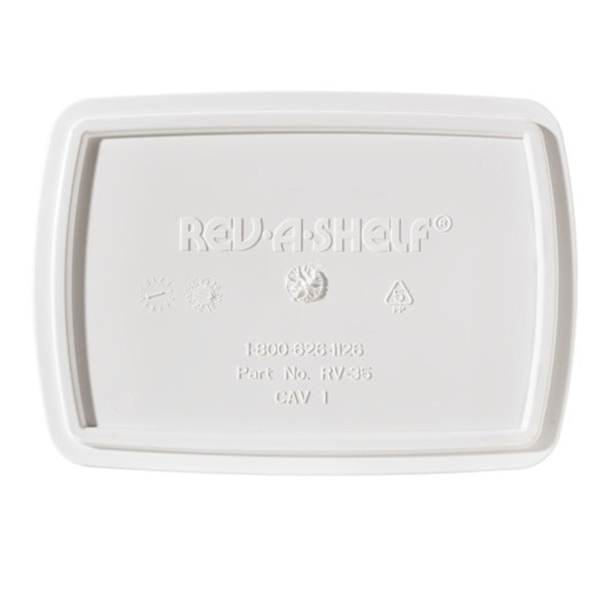 Rev-A-Shelf 35 Qt Plastic Under Sink Trash Can Replacement, RV-35-17-52 (2 Pack)