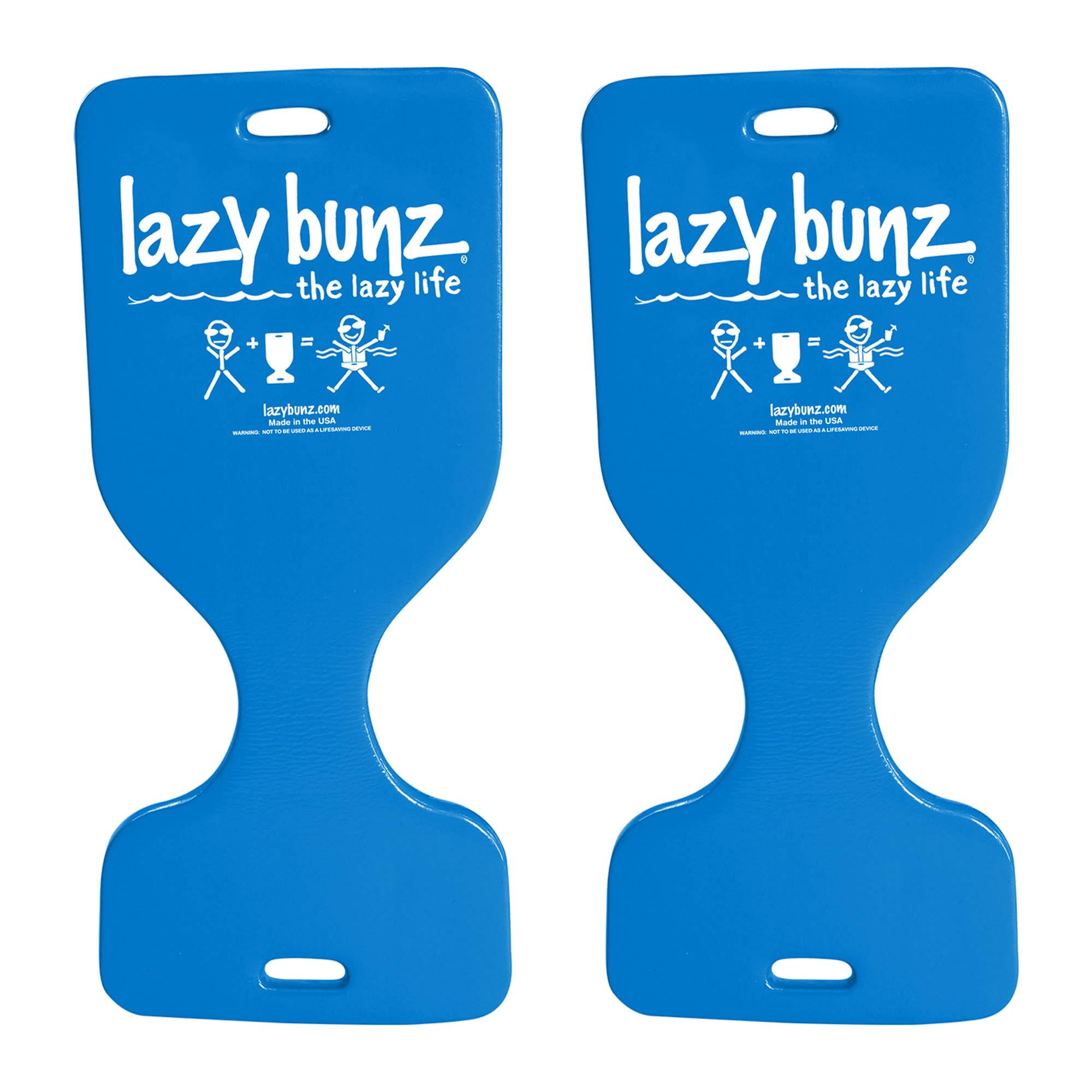 TRC Recreation Lazy Bunz Foam Water Saddle Swimming Pool Float, Blue (2 Pack) - VMInnovations
