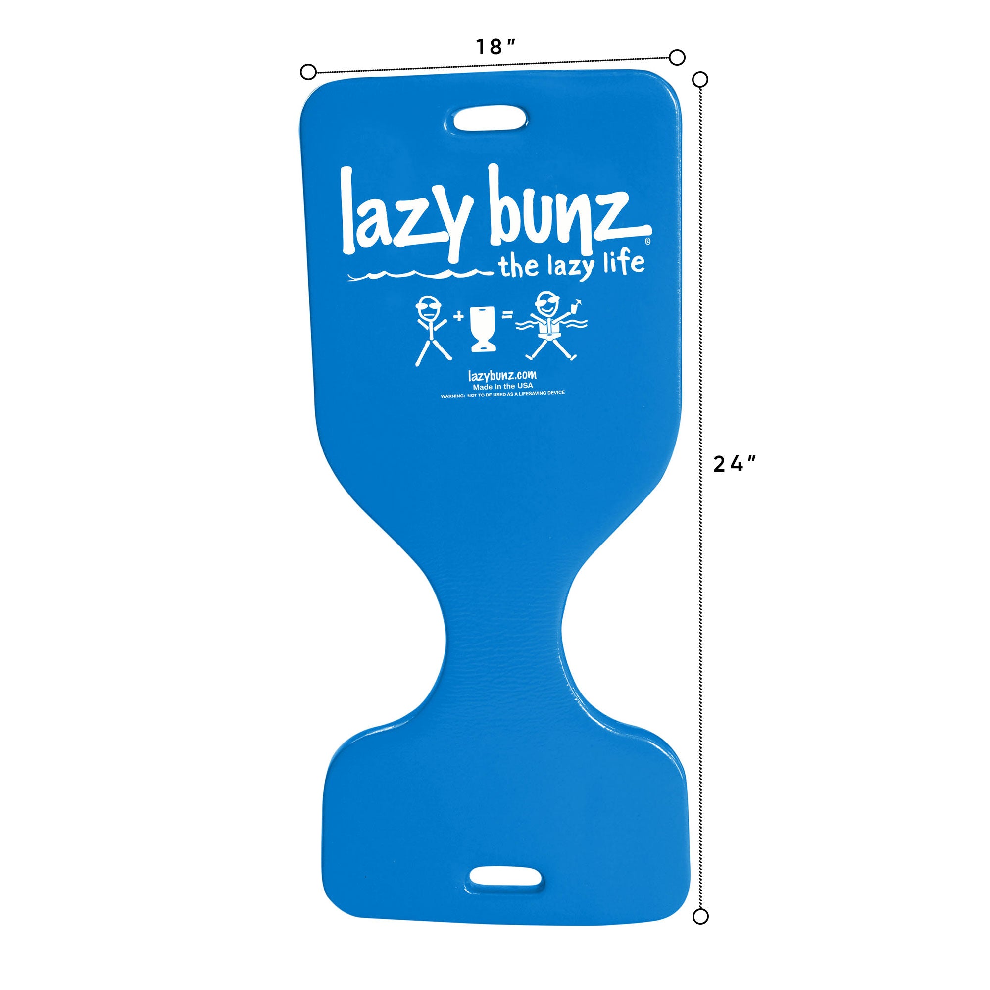 TRC Recreation Lazy Bunz Foam Water Saddle Swimming Pool Float, Blue (2 Pack) - VMInnovations