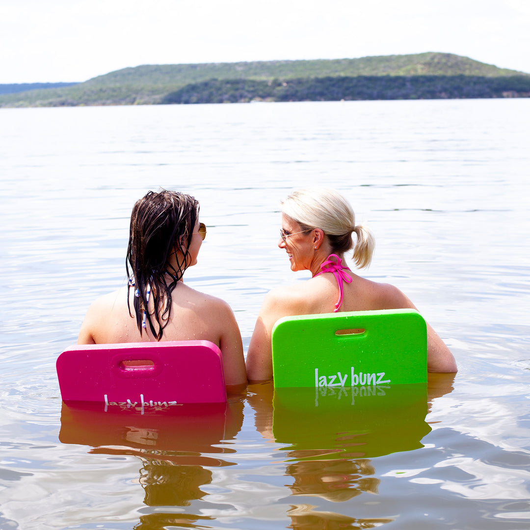 TRC Recreation Lazy Bunz Foam Water Saddle Swimming Pool Float, Blue (2 Pack) - VMInnovations