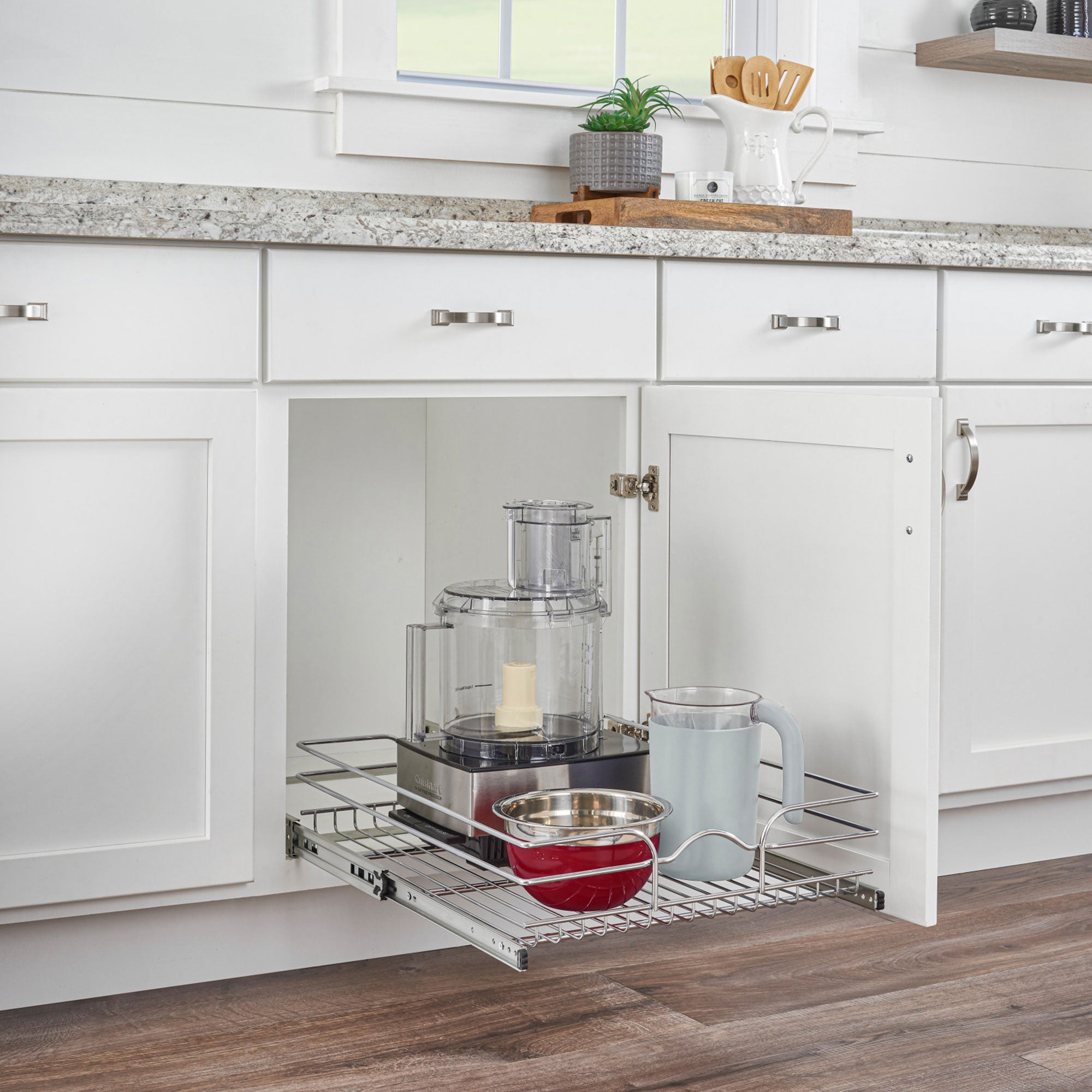 Rev-A-Shelf Kitchen Cabinet Pull Out Shelf, 18 x 22 In, 5WB1-1822CR-1 (2 Pack)