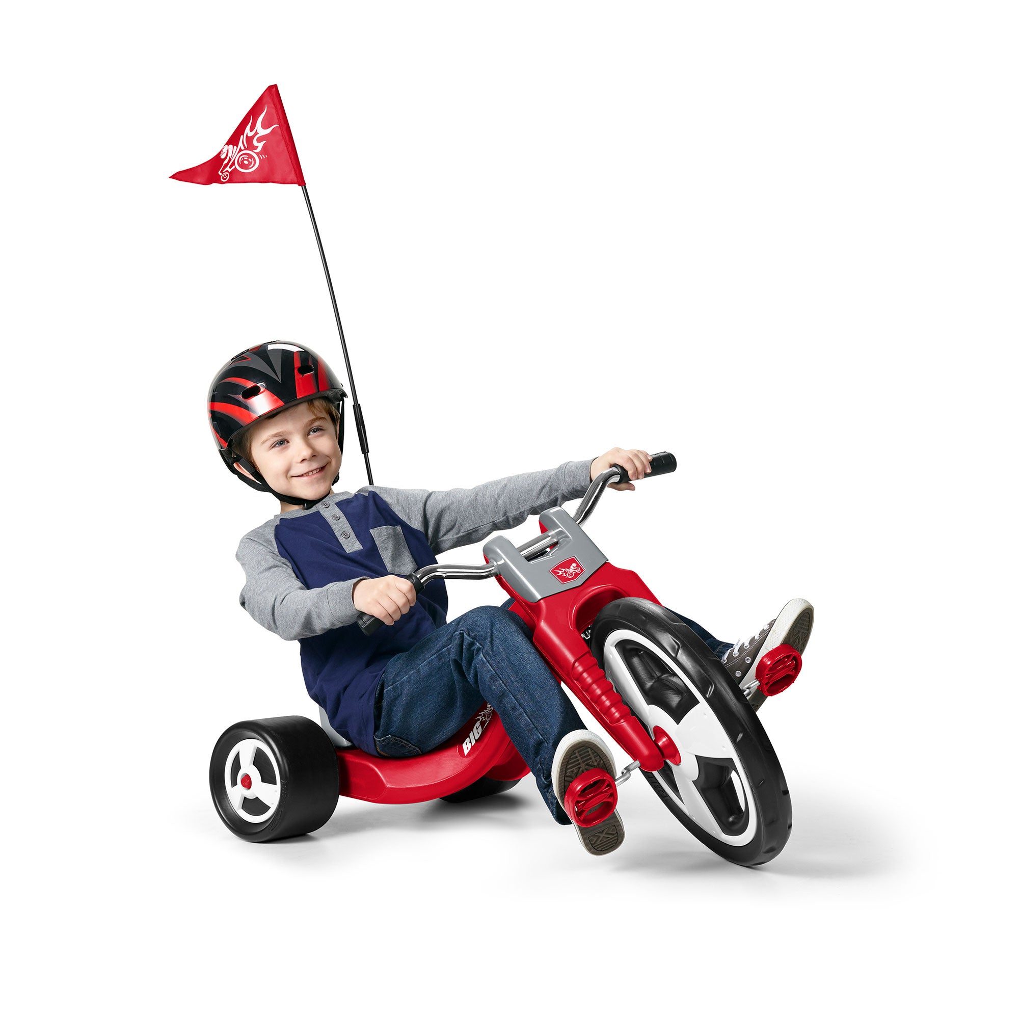 Radio Flyer Big Flyer Sport with Large Front Wheel and Adjustable Seat, Red - VMInnovations