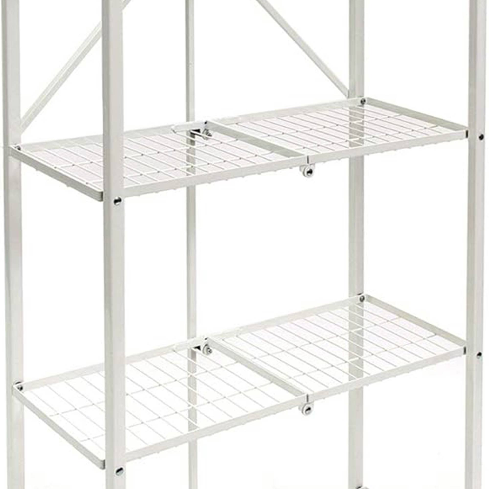Origami RPR 5 Shelf Slim Steel Pantry Rack Holds up to 100lbs, White (Used) - VMInnovations