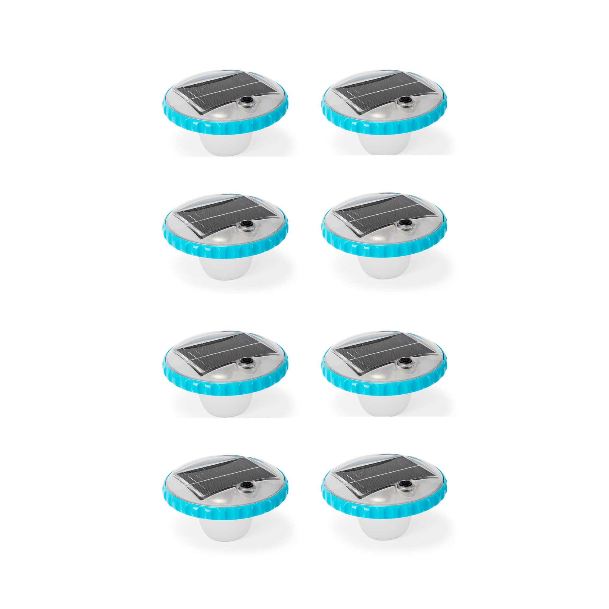 Intex 28690E Solar Powered LED Floating Color Changing Pool Light (8 Pack)