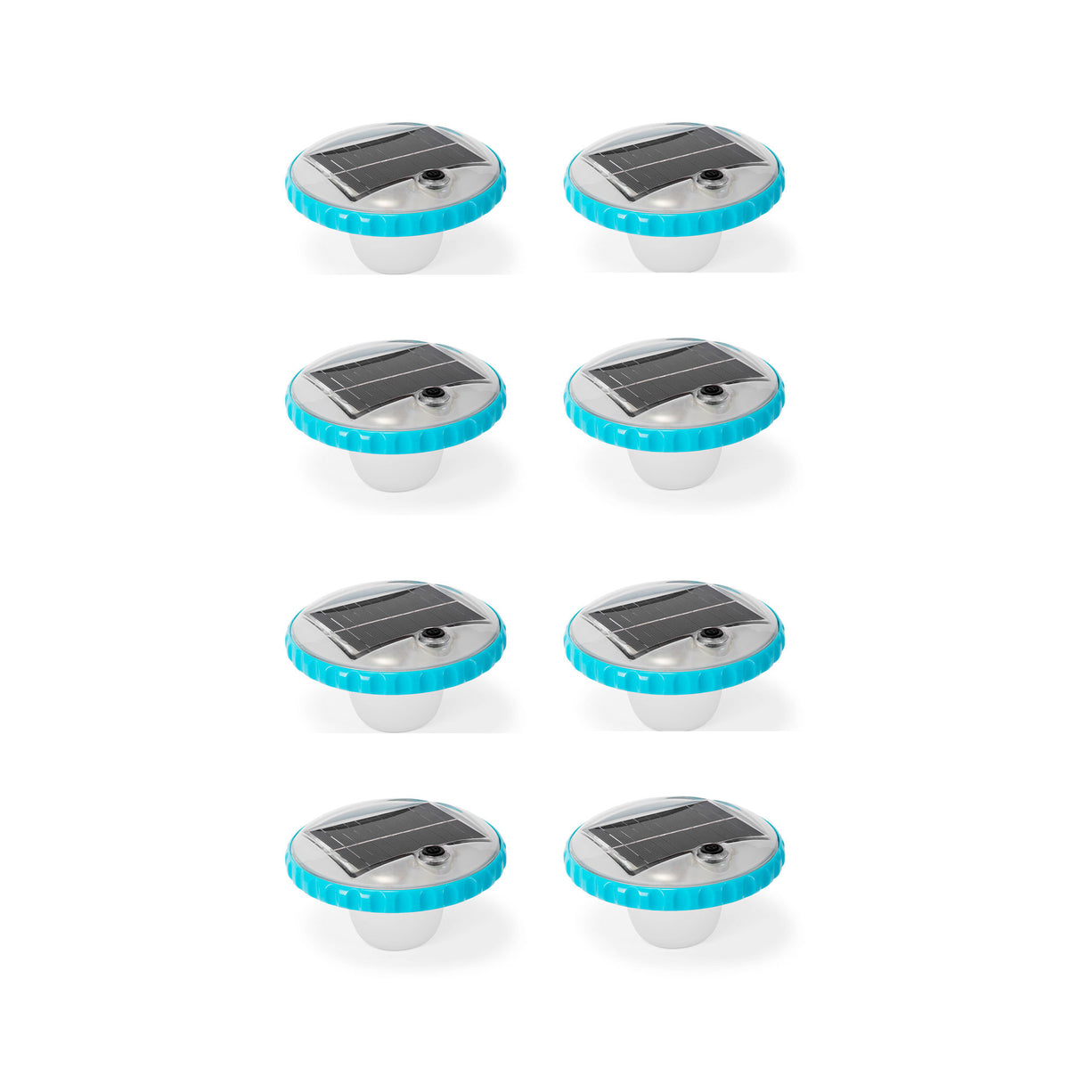 Intex 28690E Solar Powered LED Floating Color Changing Pool Light (8 Pack)