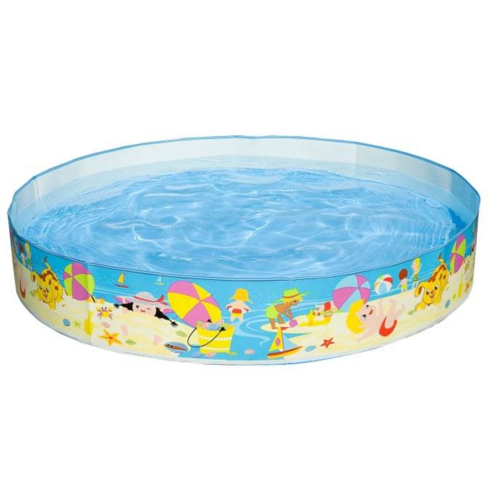 Intex Beach Days Snapset Instant Round Kids Childrens Swimming Pool (6 Pack) - VMInnovations