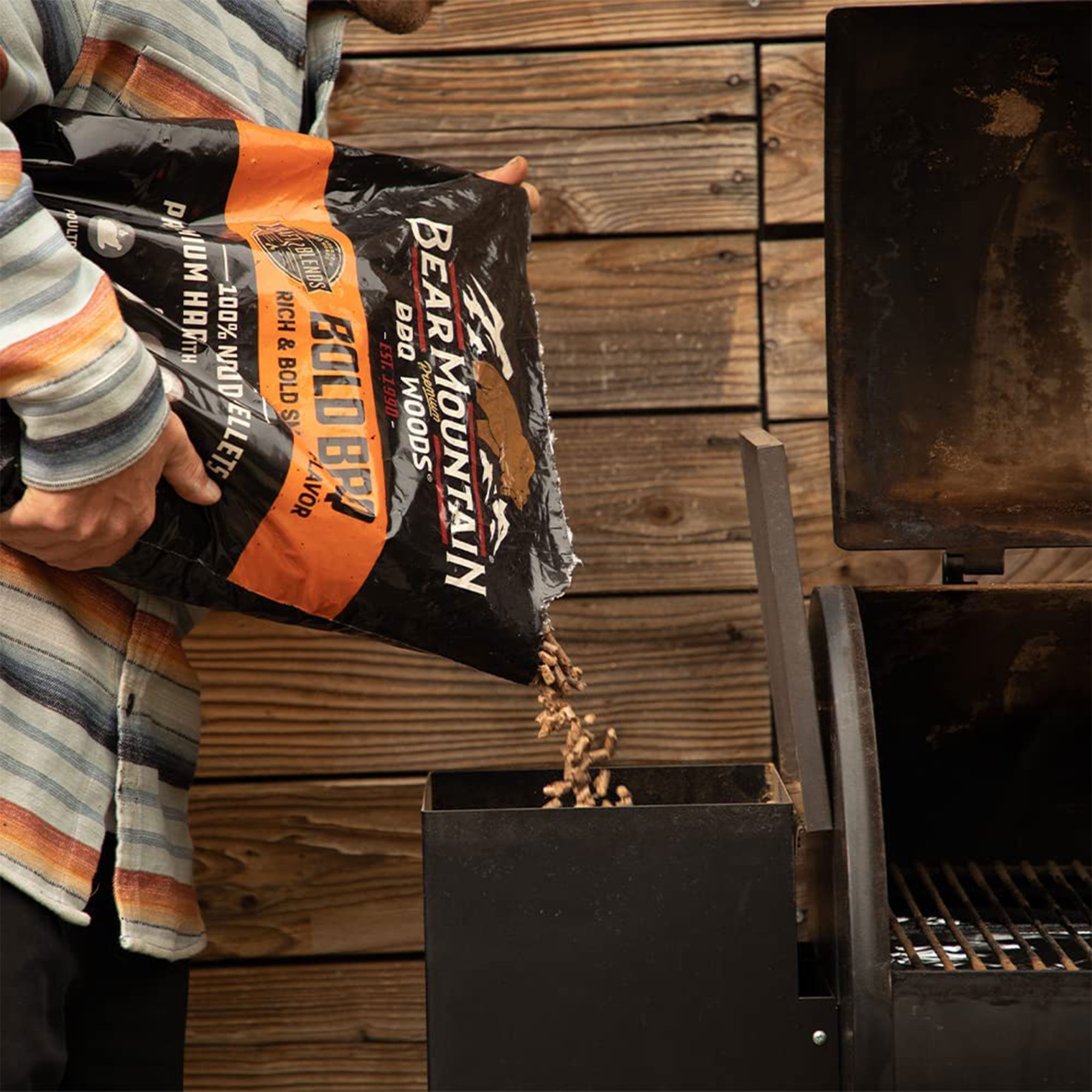 Bear Mountain BBQ Hardwood Bold Smoker Pellets, 20 Pounds (2 Pack) (Open Box) - VMInnovations