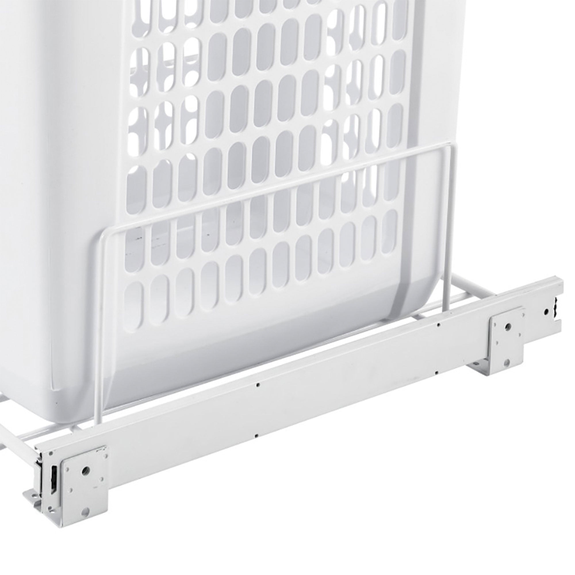 Rev-A-Shelf 20 Inch Pull Out Large Clothes Hamper, White, HPRV-1520 S (2 Pack) - VMInnovations