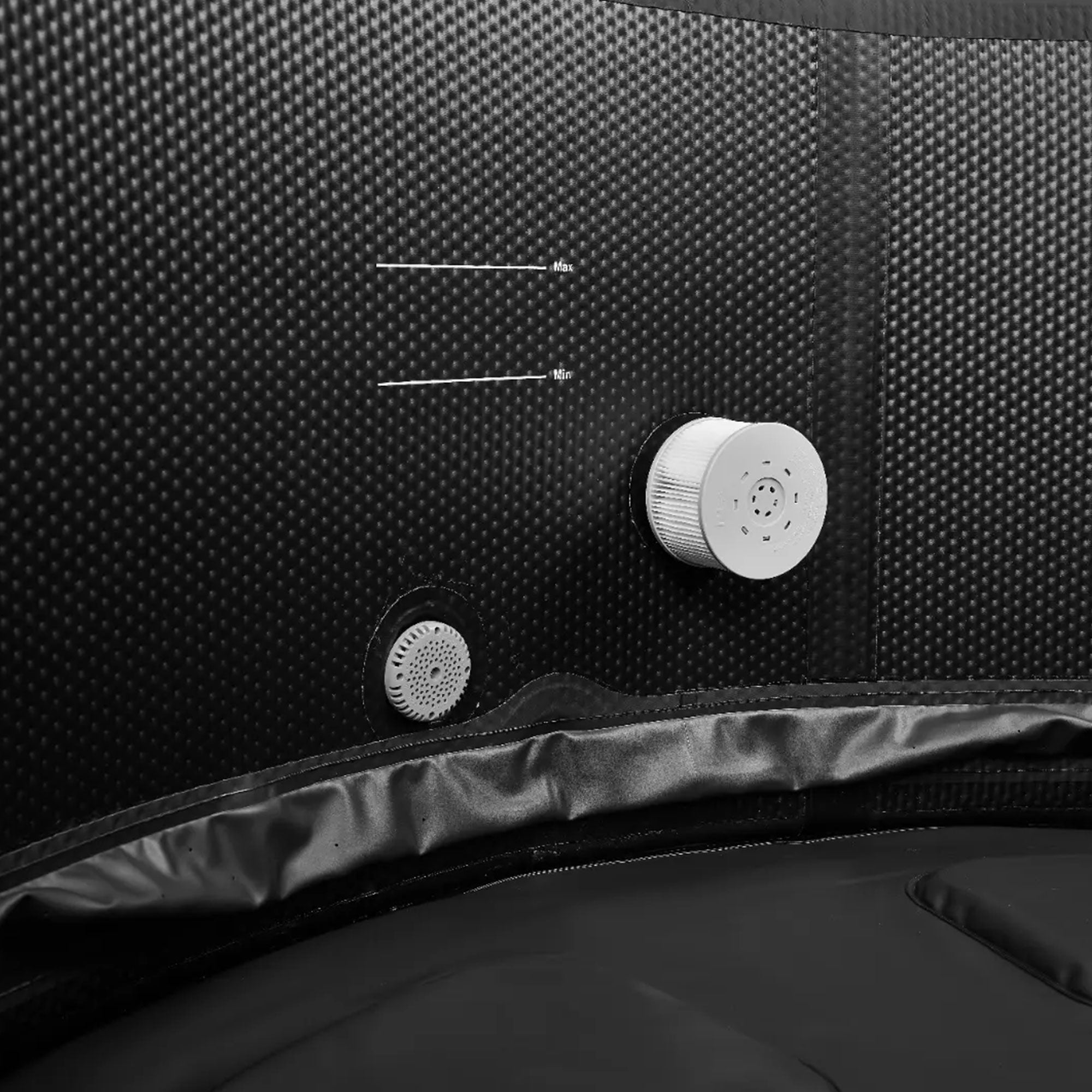M Spa Round Inflatable Bubble Massage Spa, 4 to 6 Person Hot Tub, Duet(Open Box) - VMInnovations