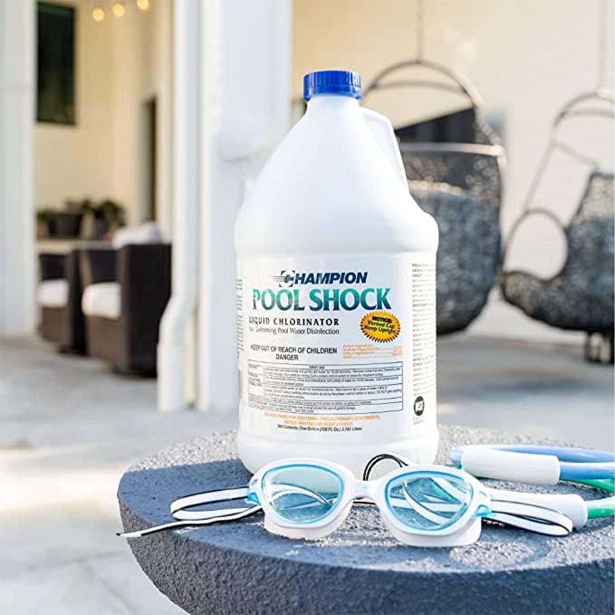 Champion Pool Shock Liquid Chlorinator for Pool Water Disinfection (4 Pack) - VMInnovations