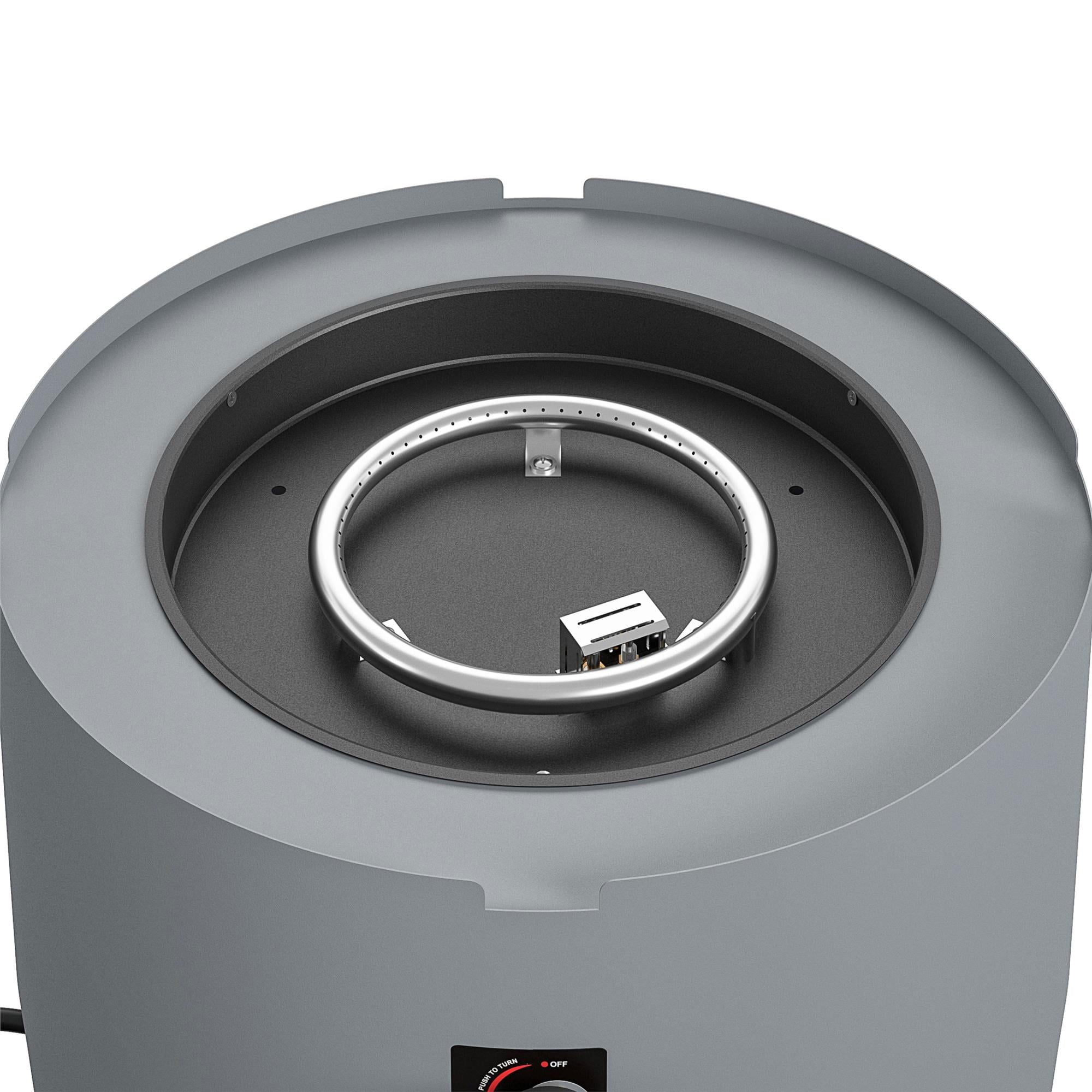 Cosmopolitan Astra Collection 23" Fire Pit w/Spark Ignition, Dark Gray(Open Box) - VMInnovations
