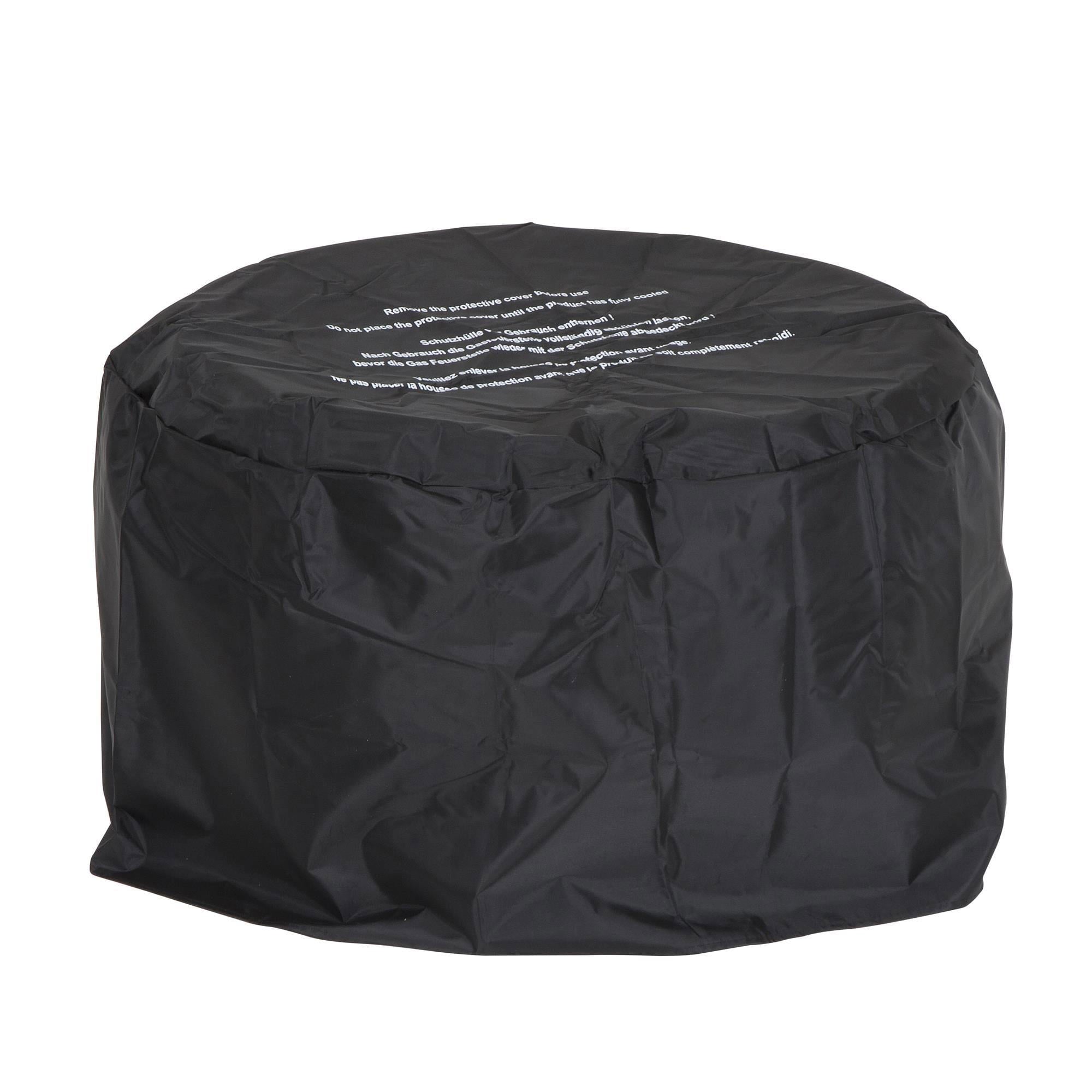 Cosmopolitan Astra Collection 23 Inch Fire Pit with Spark Ignition, Dark Gray - VMInnovations