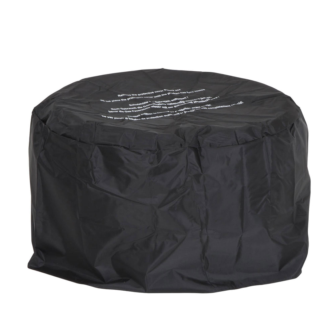 Cosmopolitan Astra Collection 23 Inch Fire Pit with Spark Ignition, Dark Gray - VMInnovations